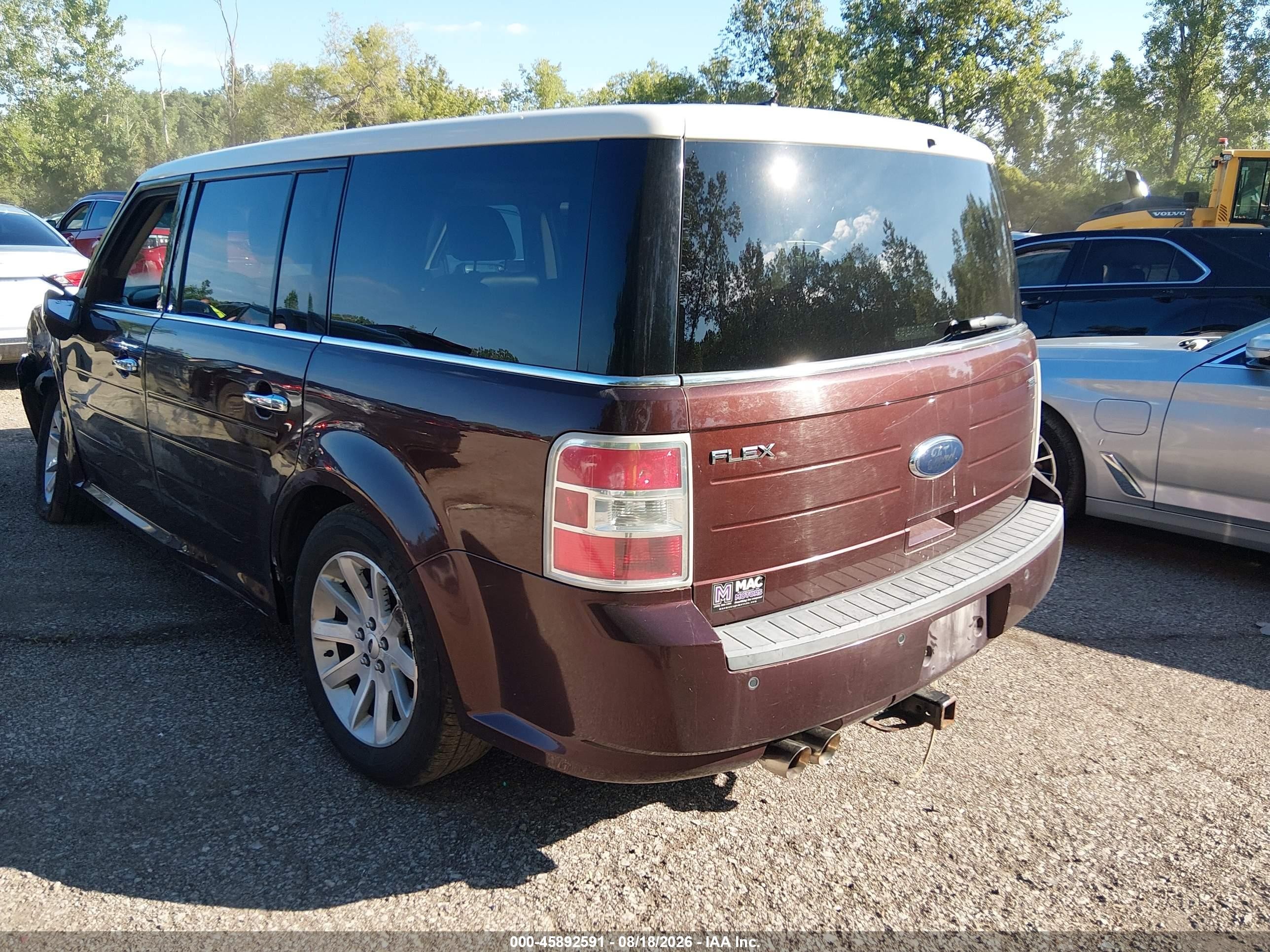 2009 Ford Flex Sel Темно-бордовый vin: 2FMDK52C99BA05480
