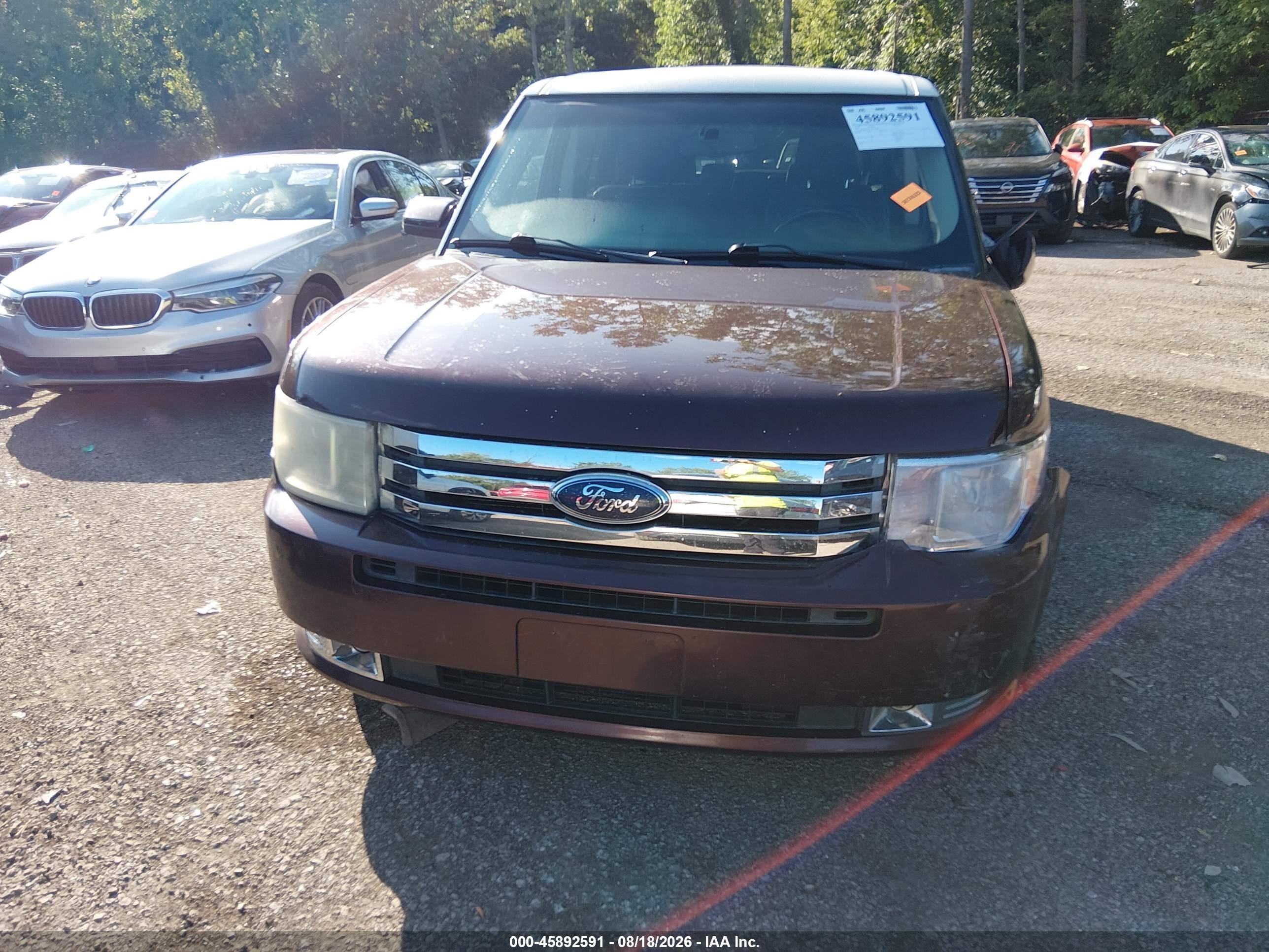 2009 Ford Flex Sel Темно-бордовый vin: 2FMDK52C99BA05480