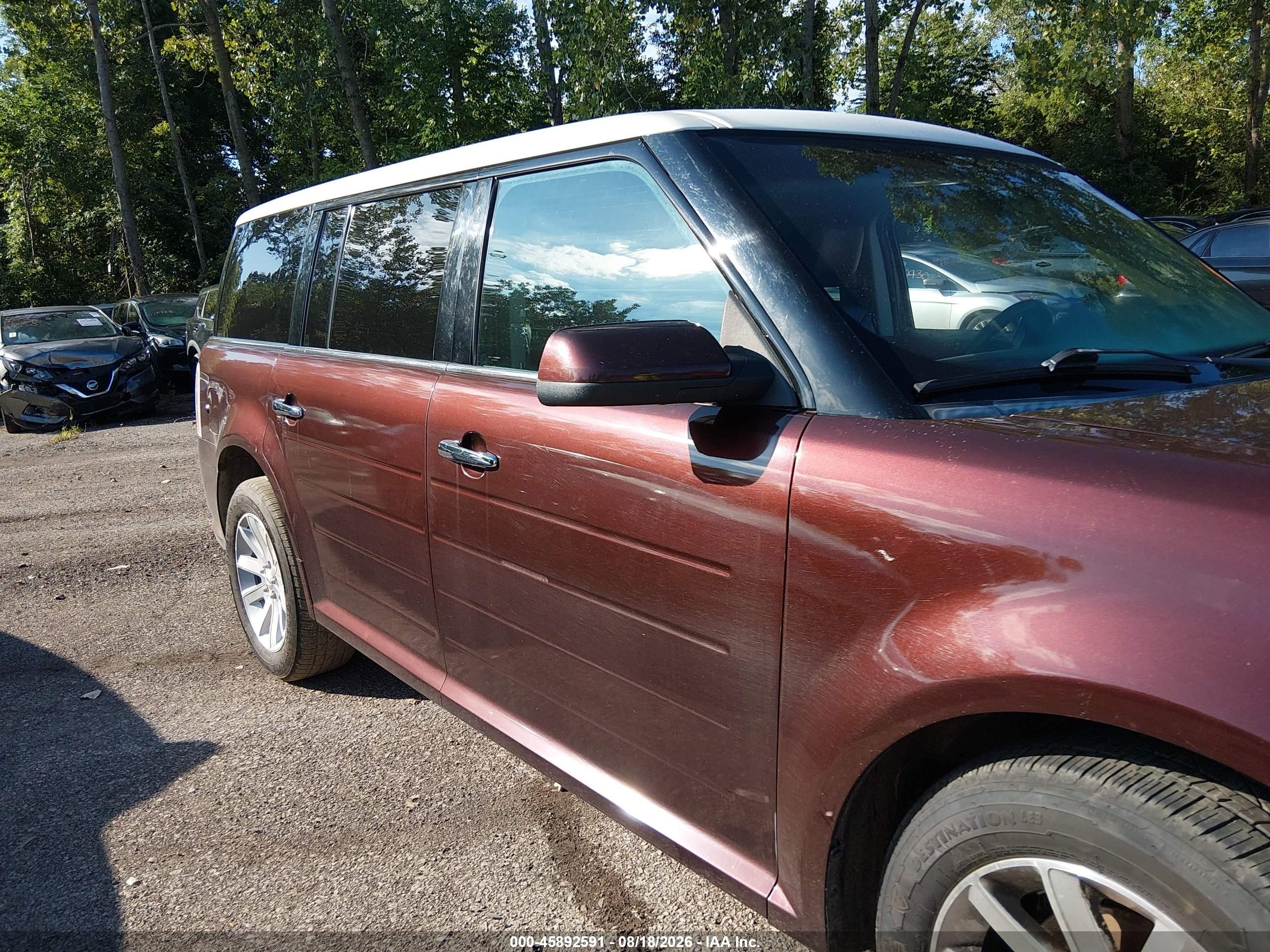 2009 Ford Flex Sel Темно-бордовый vin: 2FMDK52C99BA05480