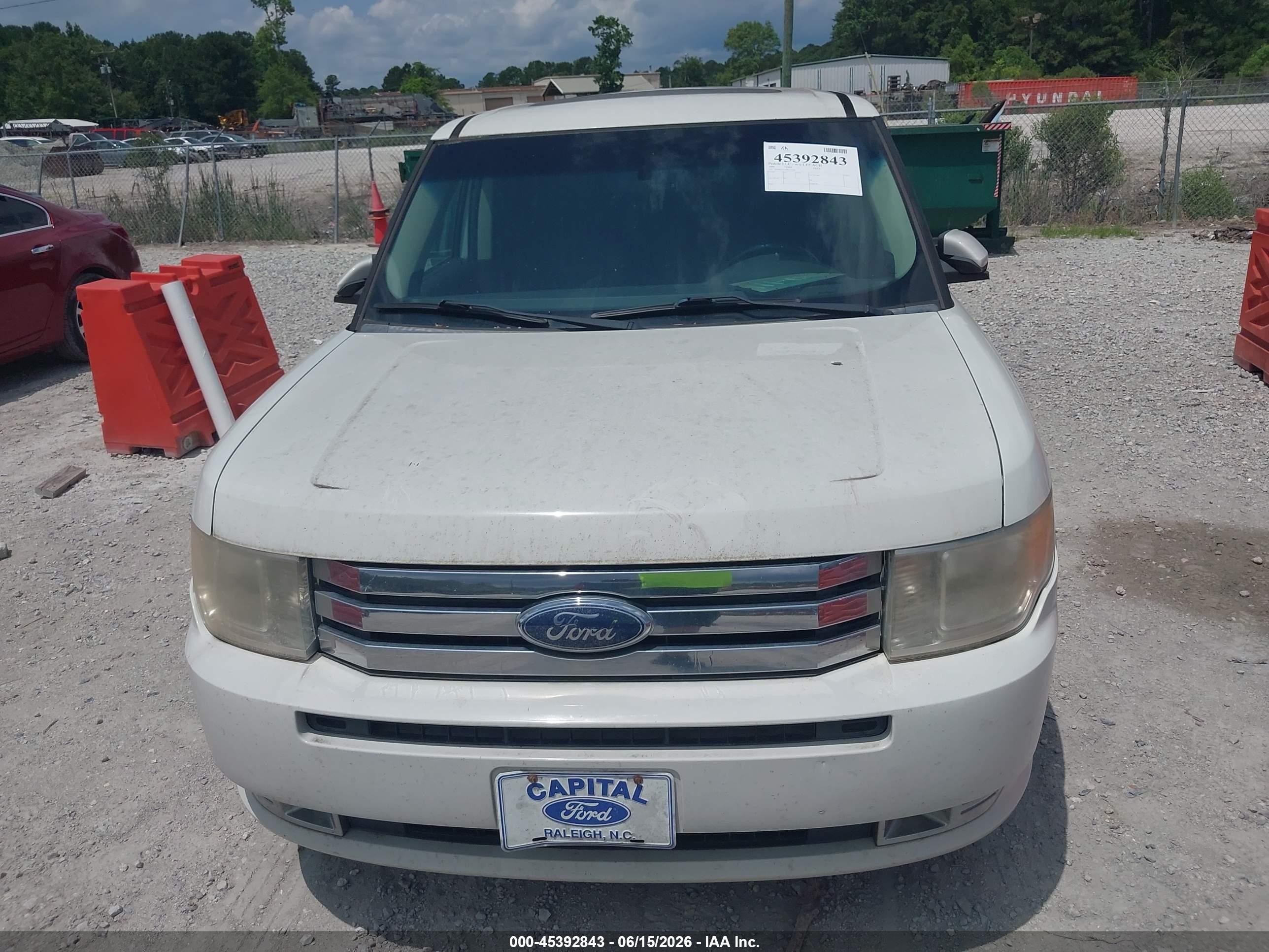 2009 Ford Flex Sel White vin: 2FMDK52C99BA19766