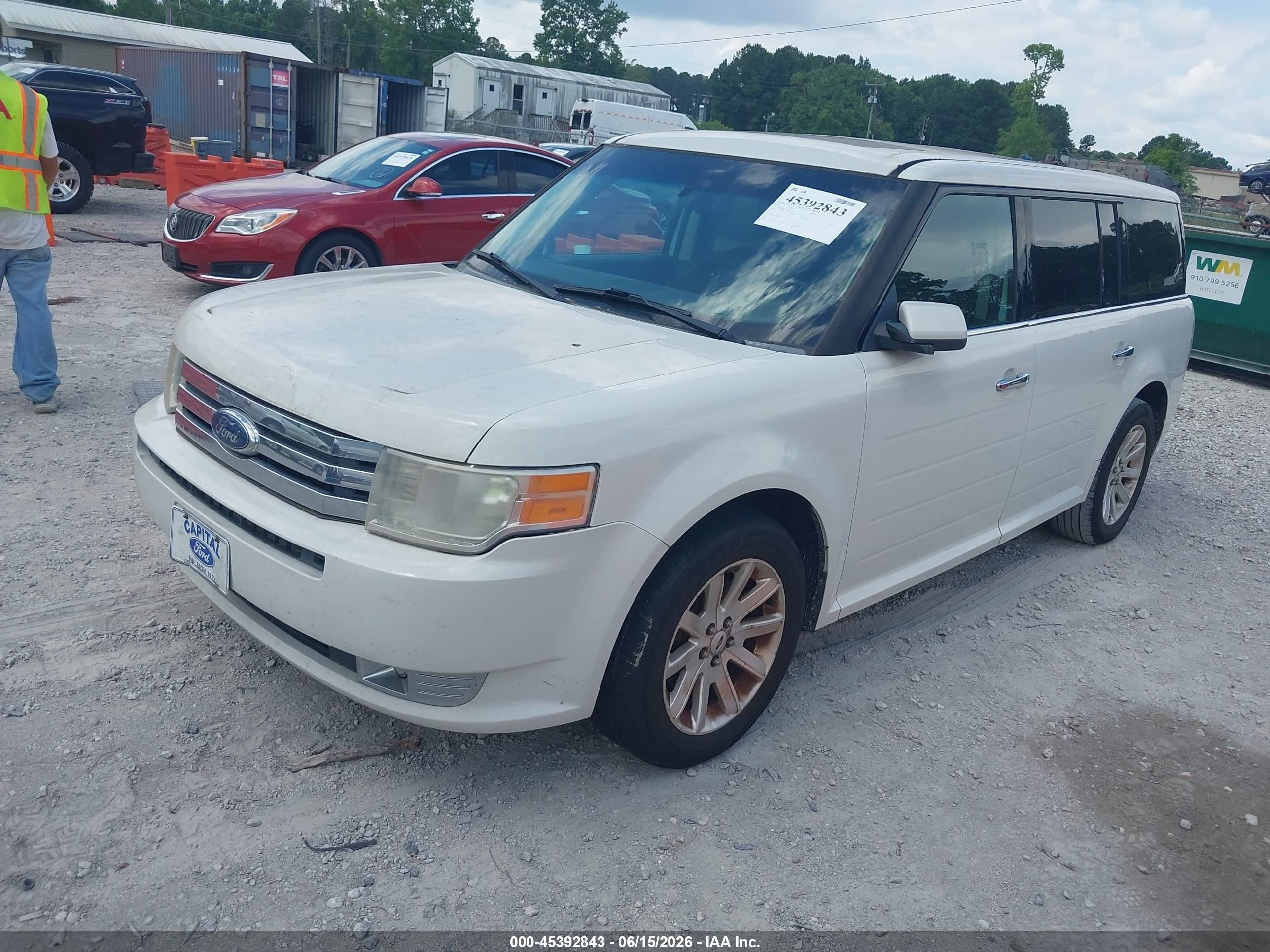 2009 Ford Flex Sel White vin: 2FMDK52C99BA19766