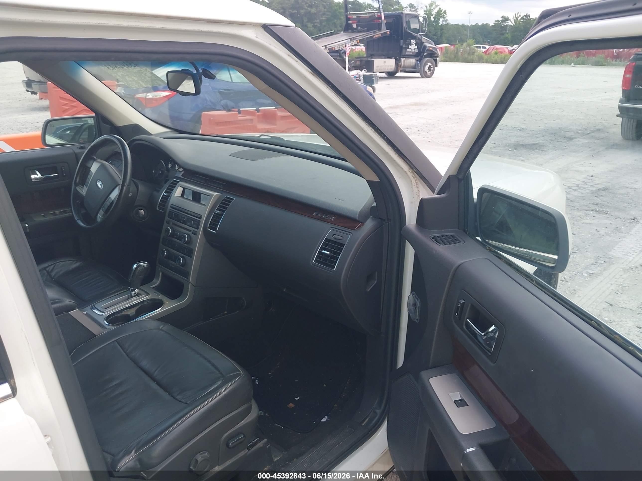 2009 Ford Flex Sel White vin: 2FMDK52C99BA19766