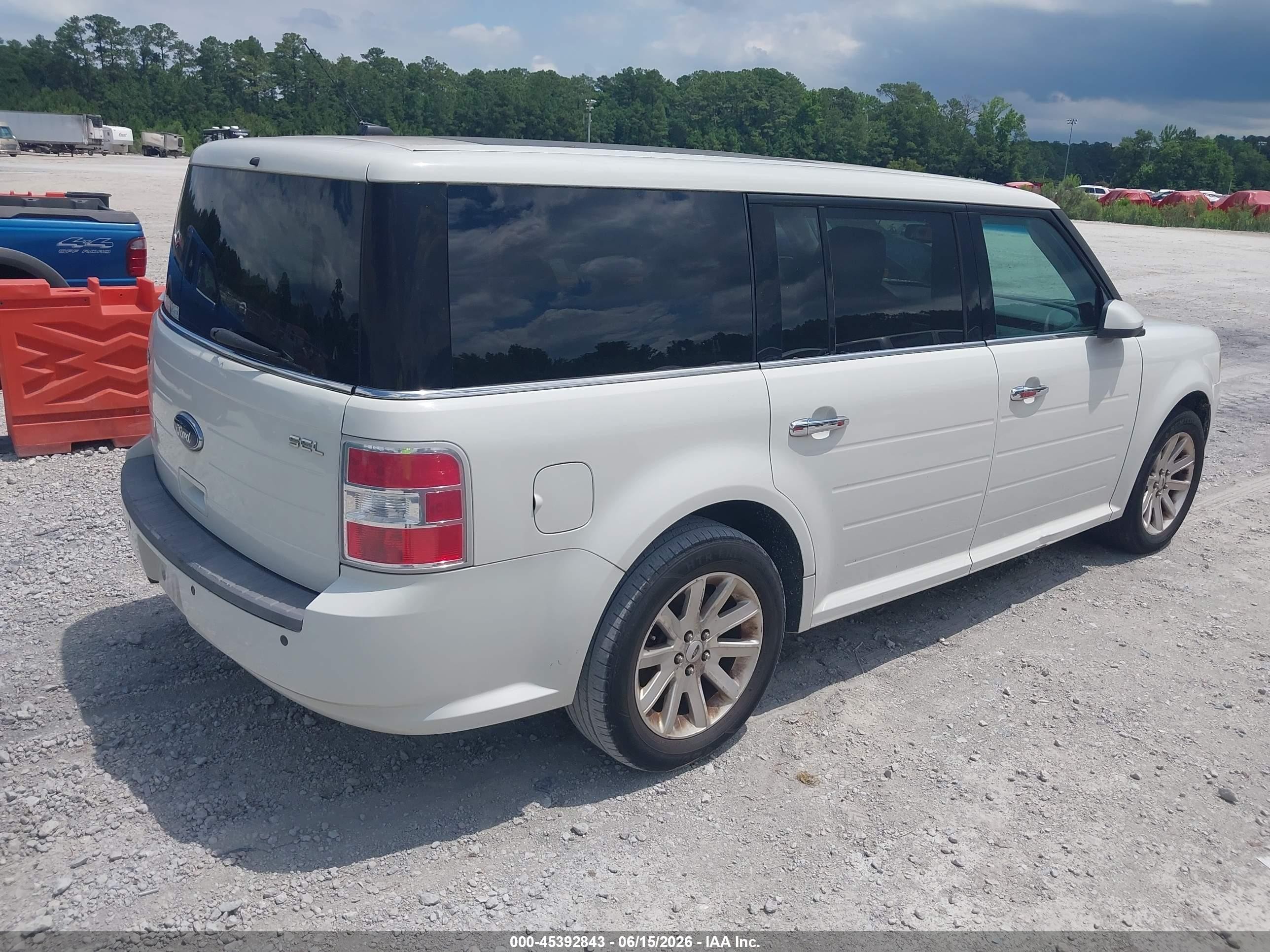 2009 Ford Flex Sel White vin: 2FMDK52C99BA19766