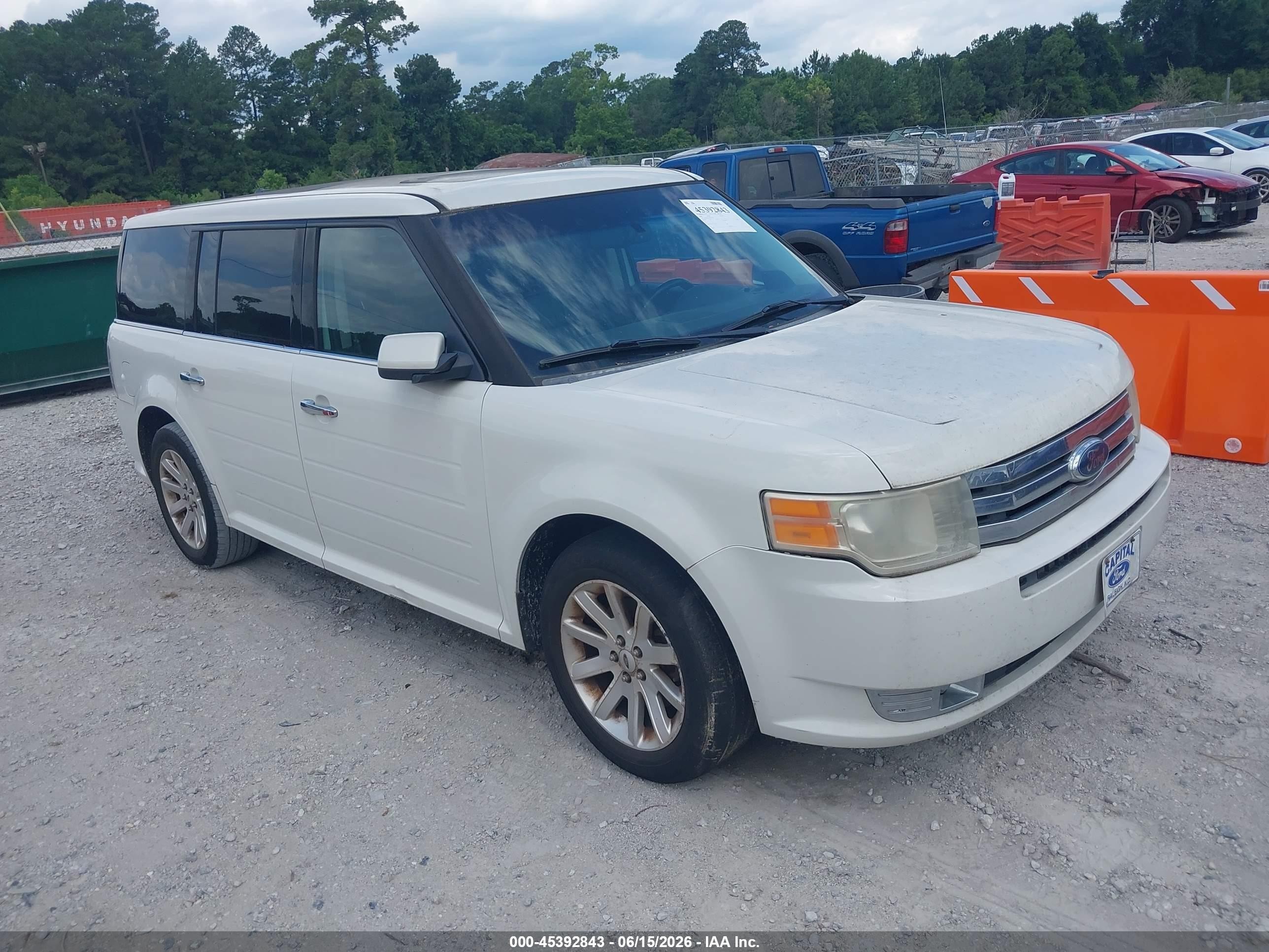 2009 Ford Flex Sel White vin: 2FMDK52C99BA19766