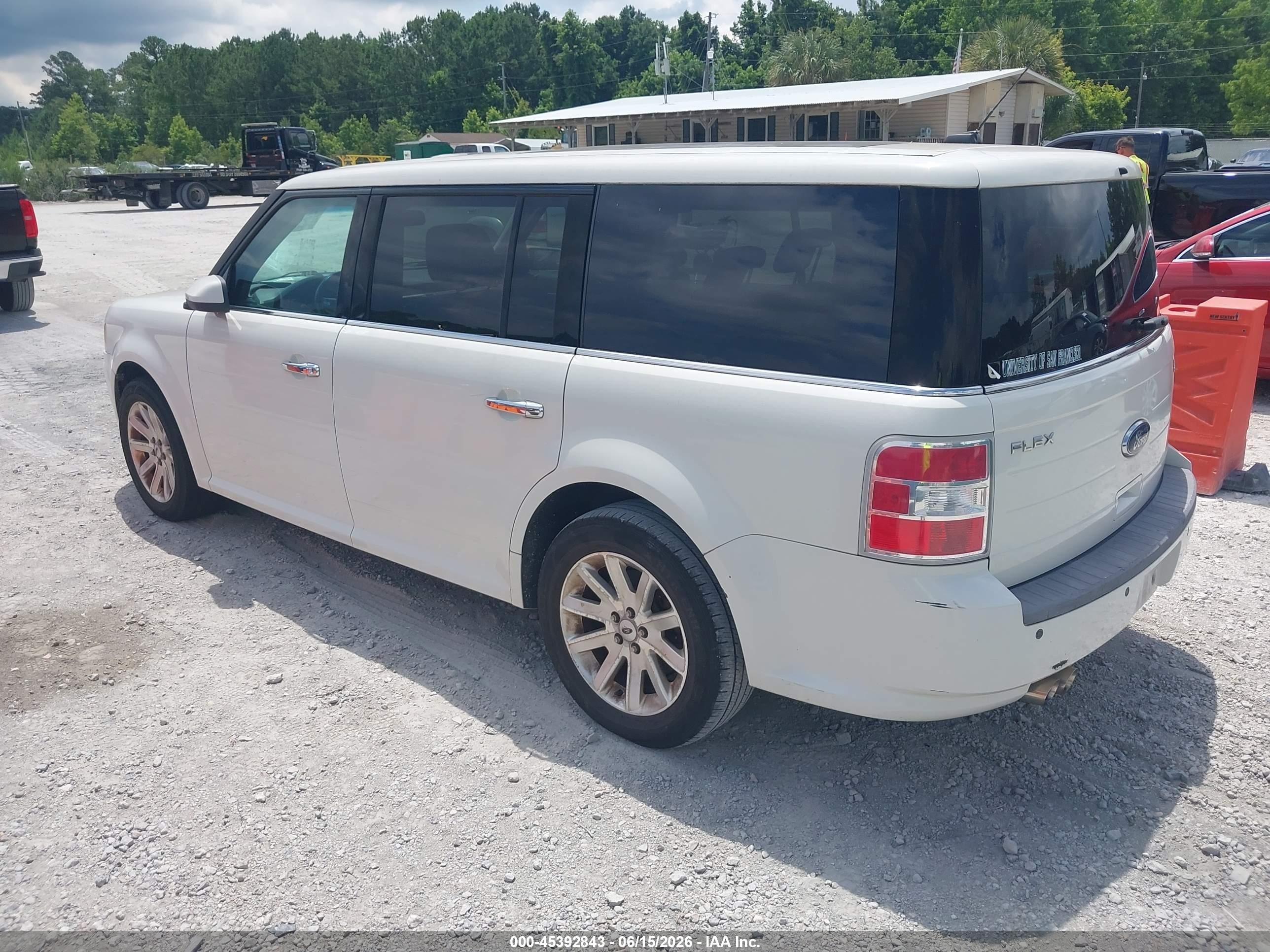 2009 Ford Flex Sel White vin: 2FMDK52C99BA19766