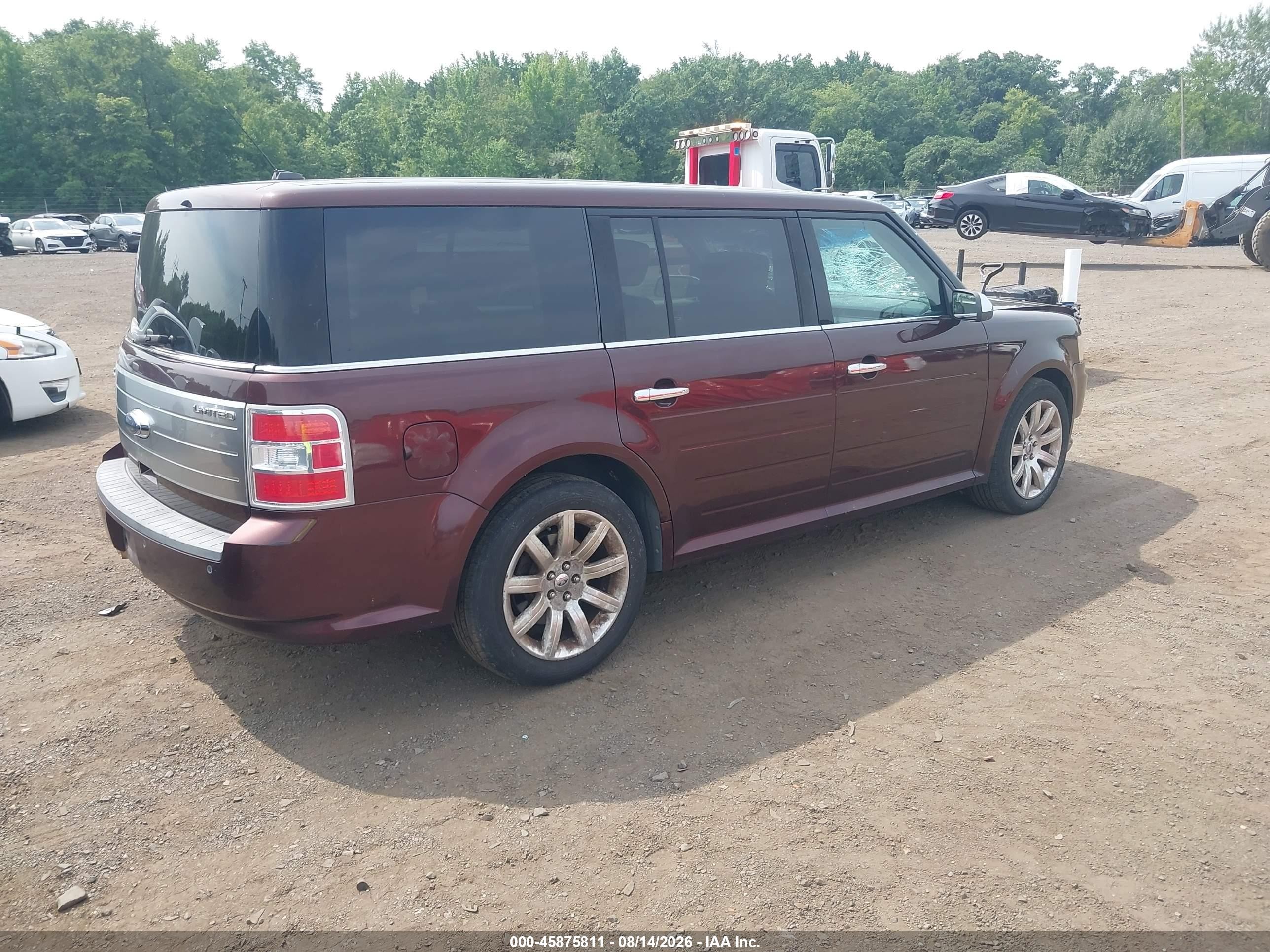 2009 Ford Flex Limited Maroon vin: 2FMDK53C09BA68952