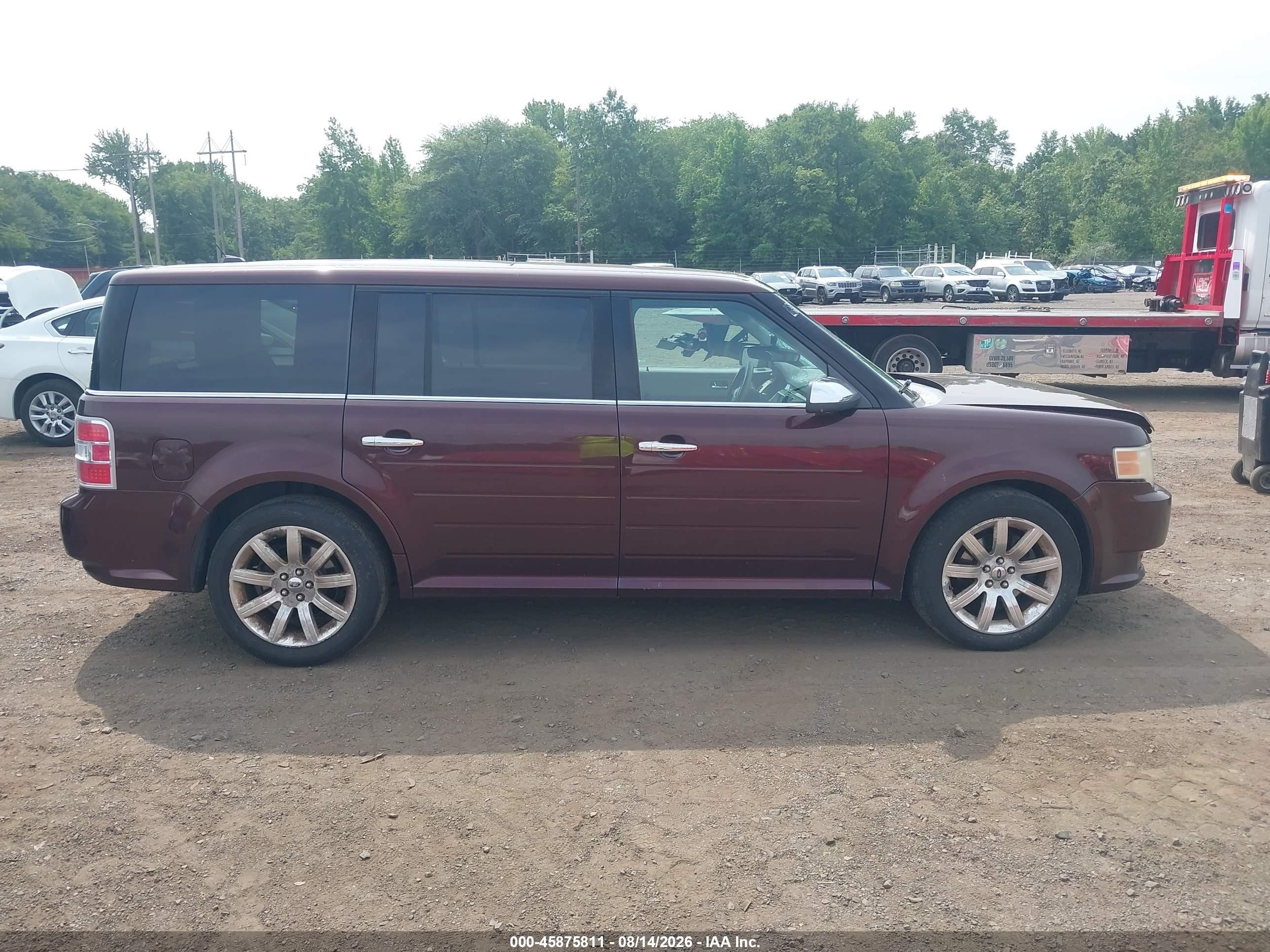 2009 Ford Flex Limited Maroon vin: 2FMDK53C09BA68952