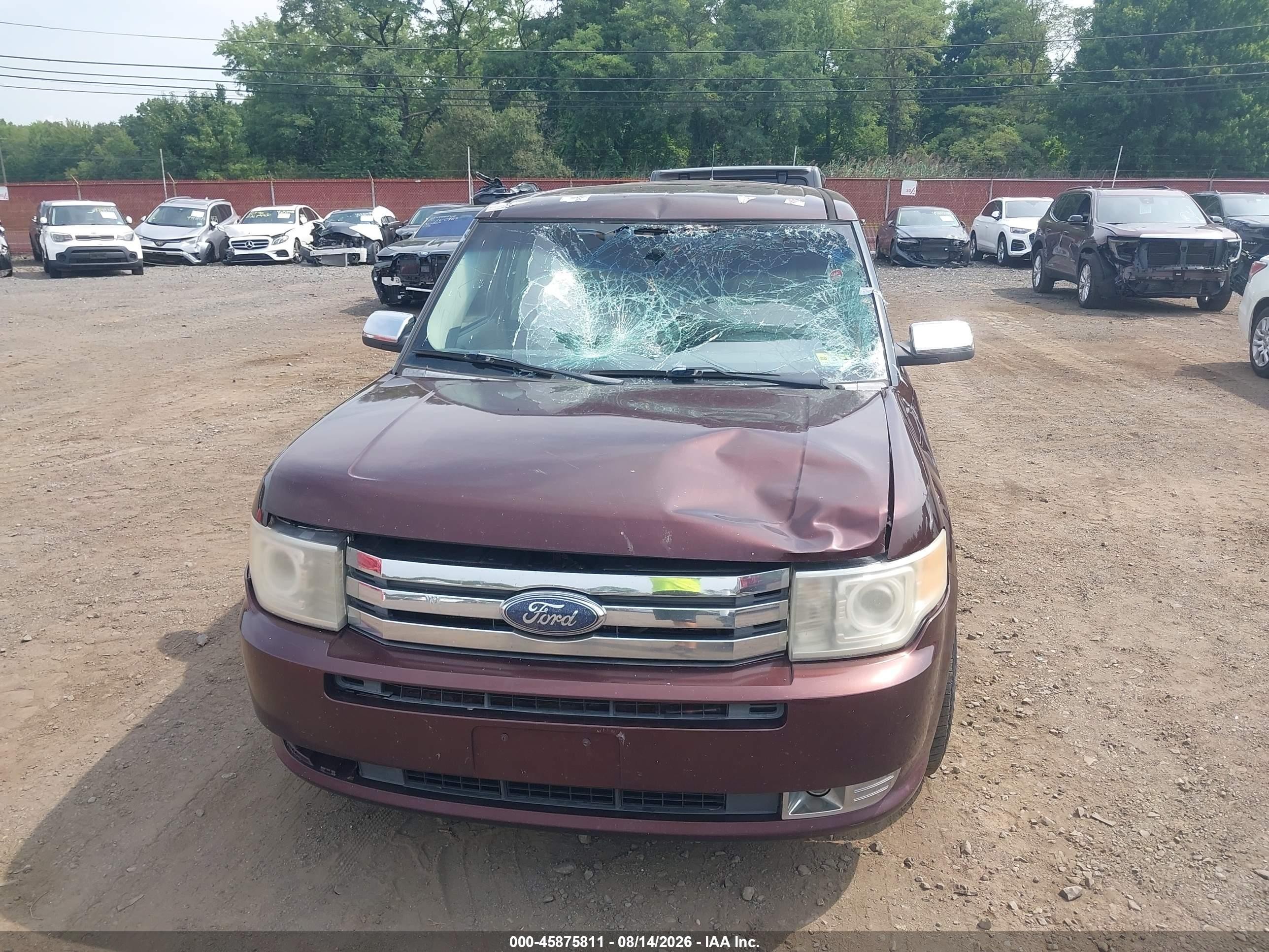 2009 Ford Flex Limited Maroon vin: 2FMDK53C09BA68952