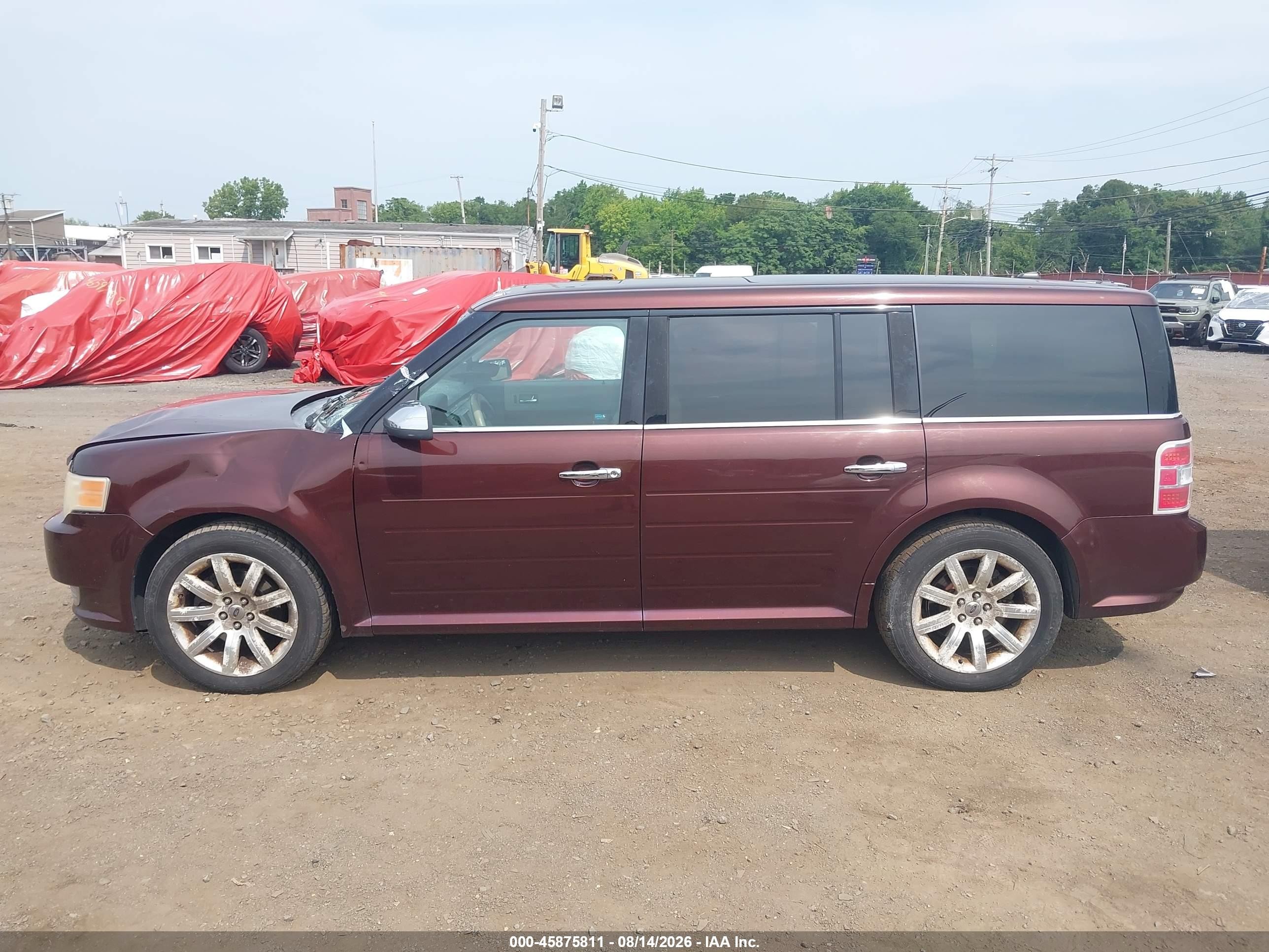 2009 Ford Flex Limited Maroon vin: 2FMDK53C09BA68952
