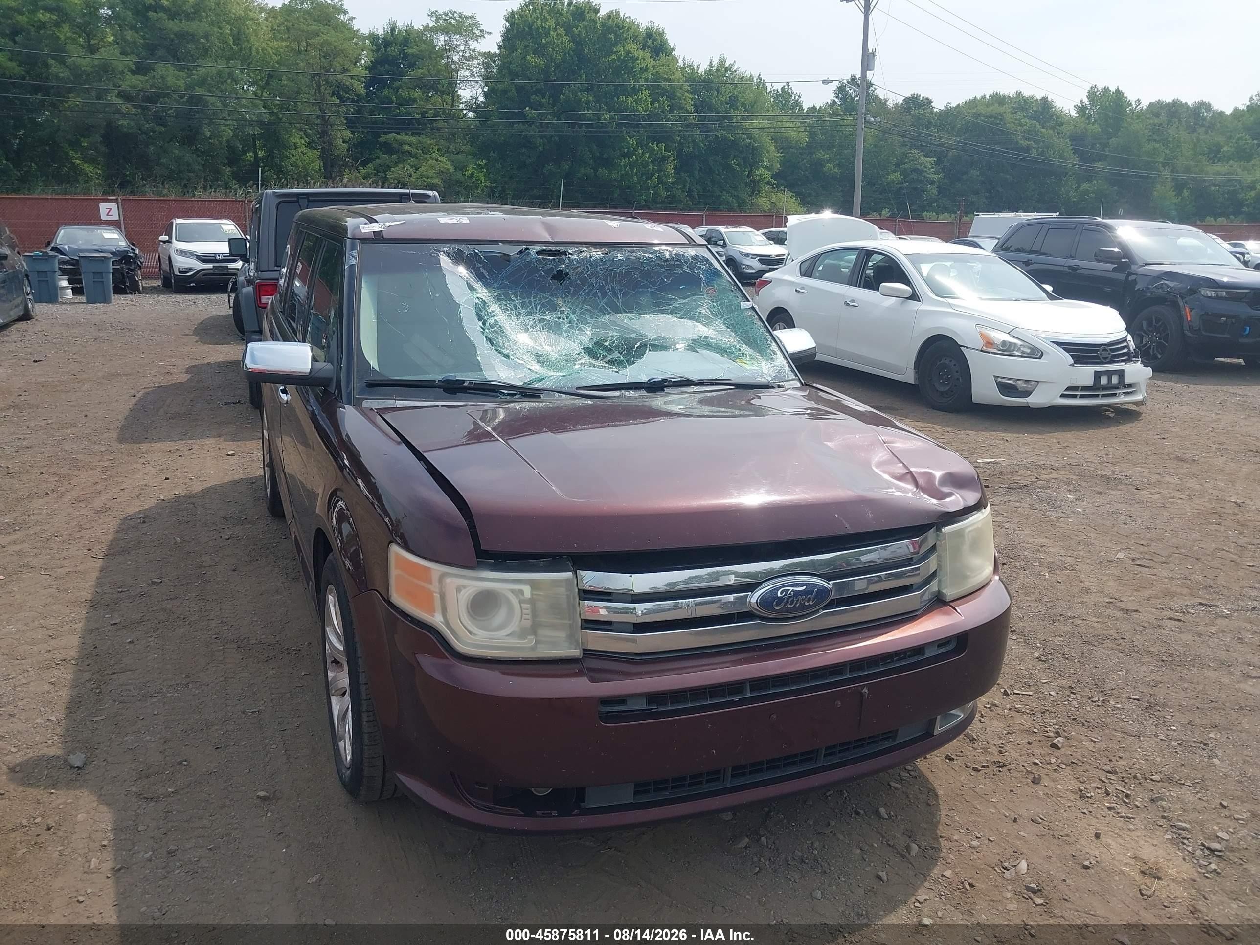 2009 Ford Flex Limited Maroon vin: 2FMDK53C09BA68952