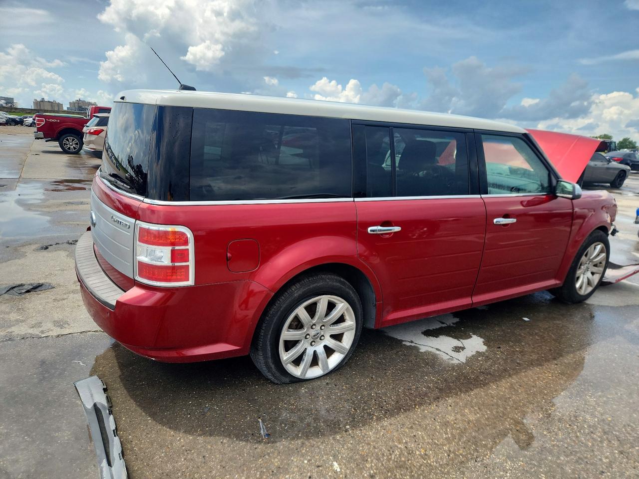 2009 Ford Flex Limited Red vin: 2FMDK53C29BA20482