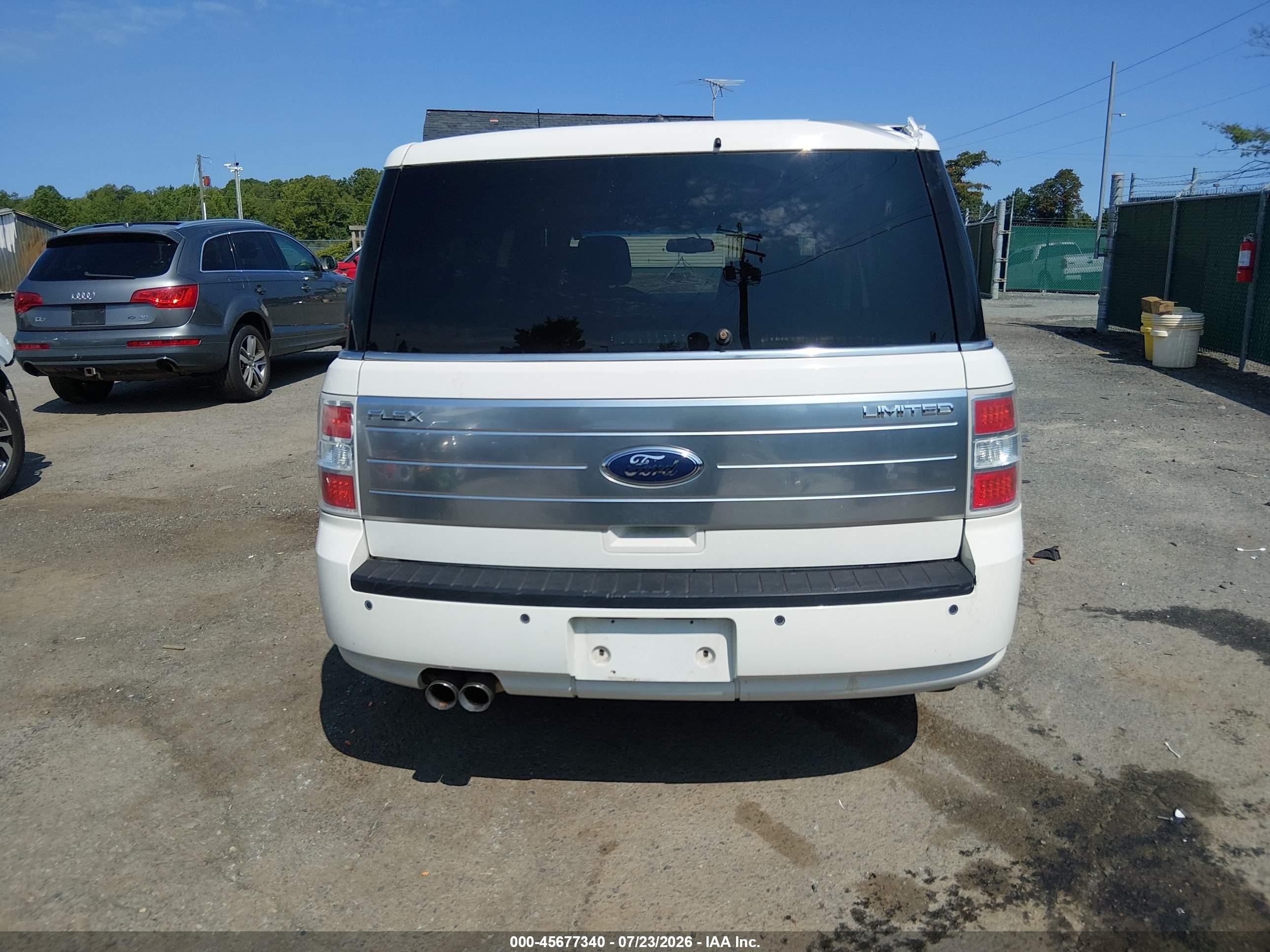 2009 Ford Flex Limited White vin: 2FMDK53C39BA14934