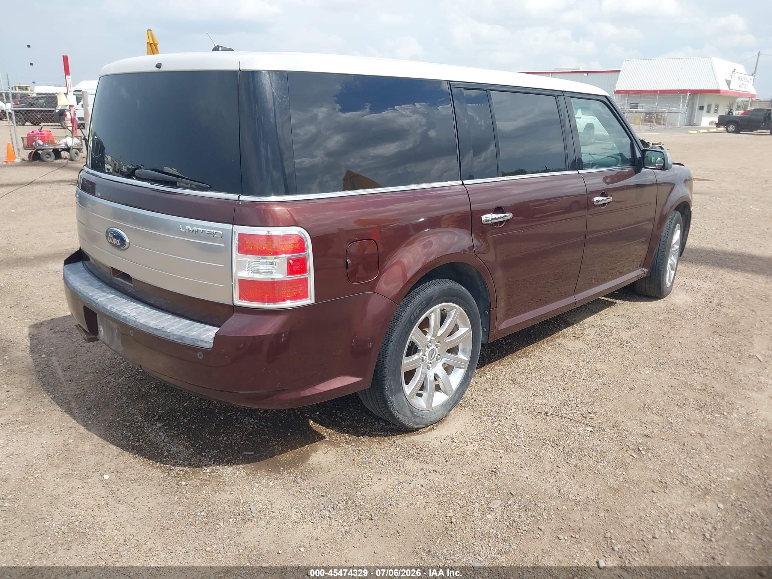 2009 Ford Flex Limited Burgundy vin: 2FMDK53C49BA32536