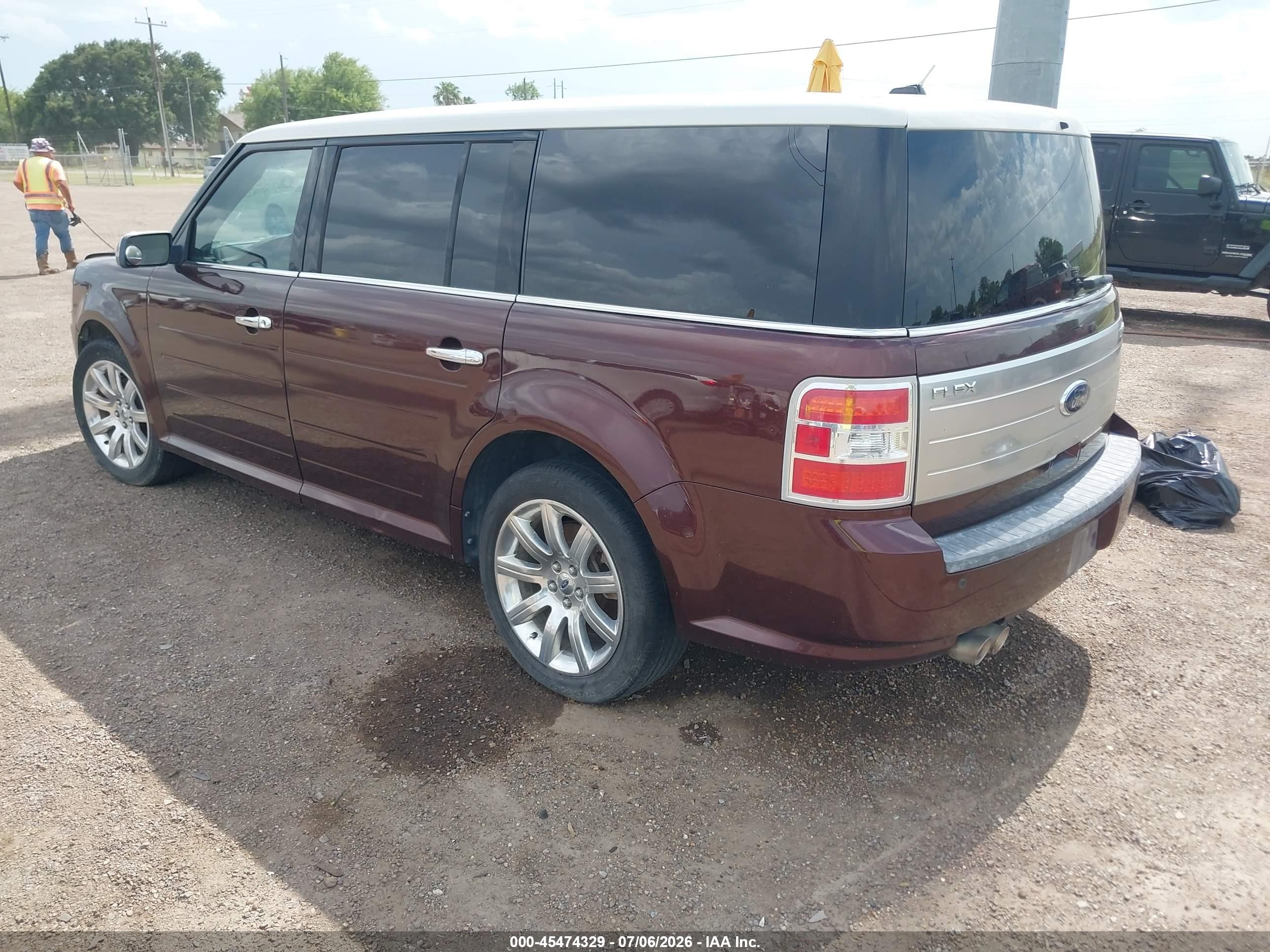 2009 Ford Flex Limited Burgundy vin: 2FMDK53C49BA32536