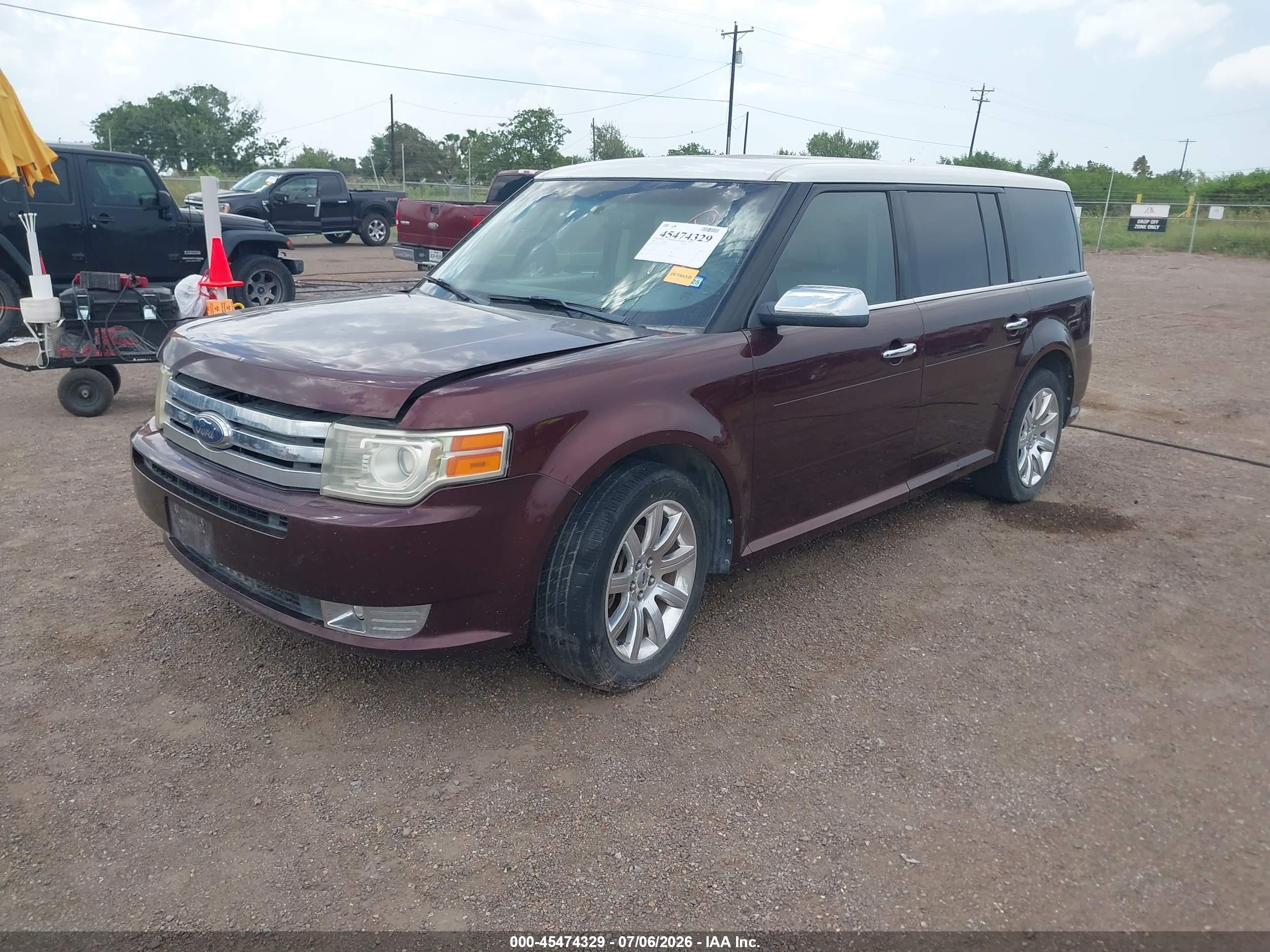 2009 Ford Flex Limited Burgundy vin: 2FMDK53C49BA32536