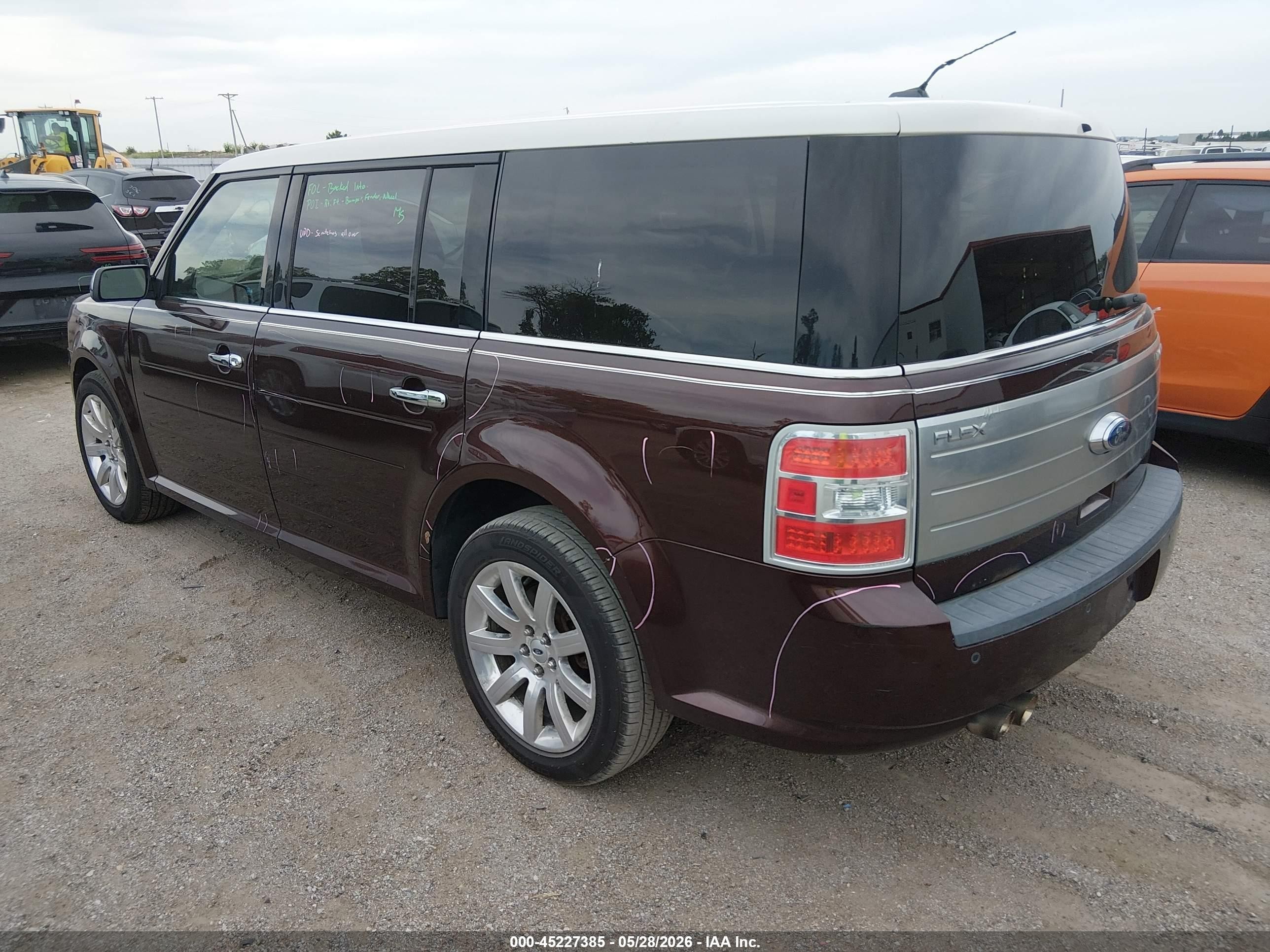 2009 Ford Flex Limited Maroon vin: 2FMDK53C59BA02025