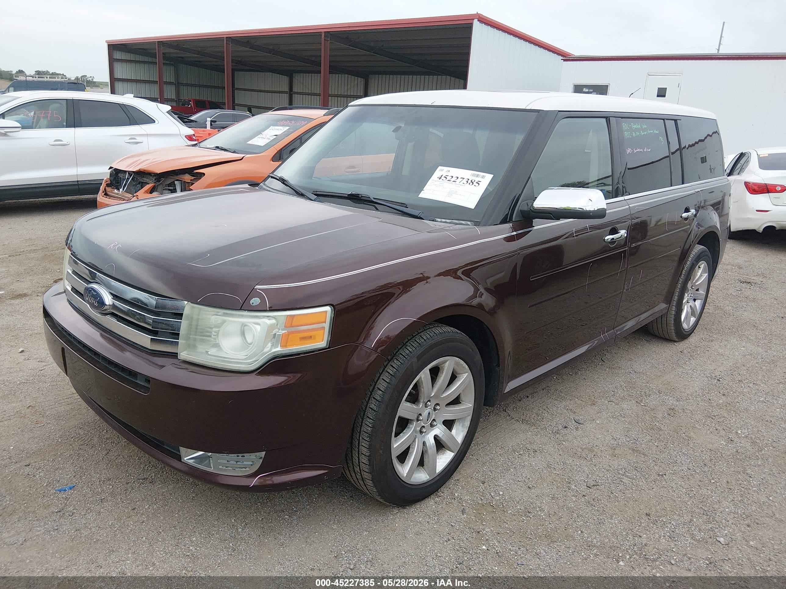 2009 Ford Flex Limited Maroon vin: 2FMDK53C59BA02025