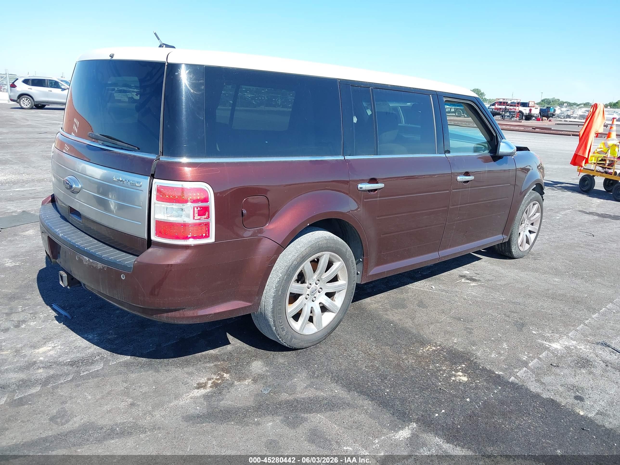 2009 Ford Flex Limited Maroon vin: 2FMDK53C89BA50506