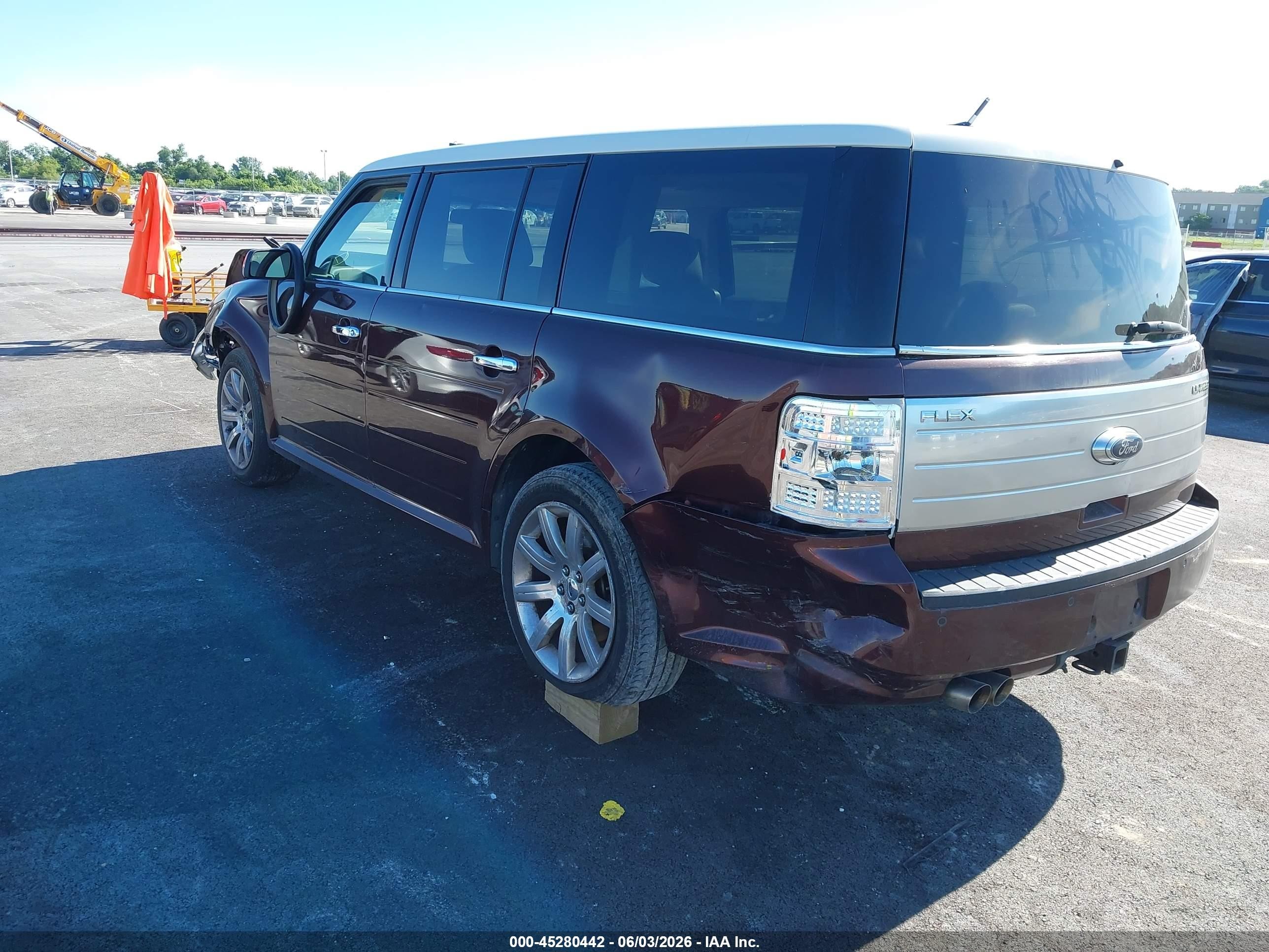 2009 Ford Flex Limited Maroon vin: 2FMDK53C89BA50506