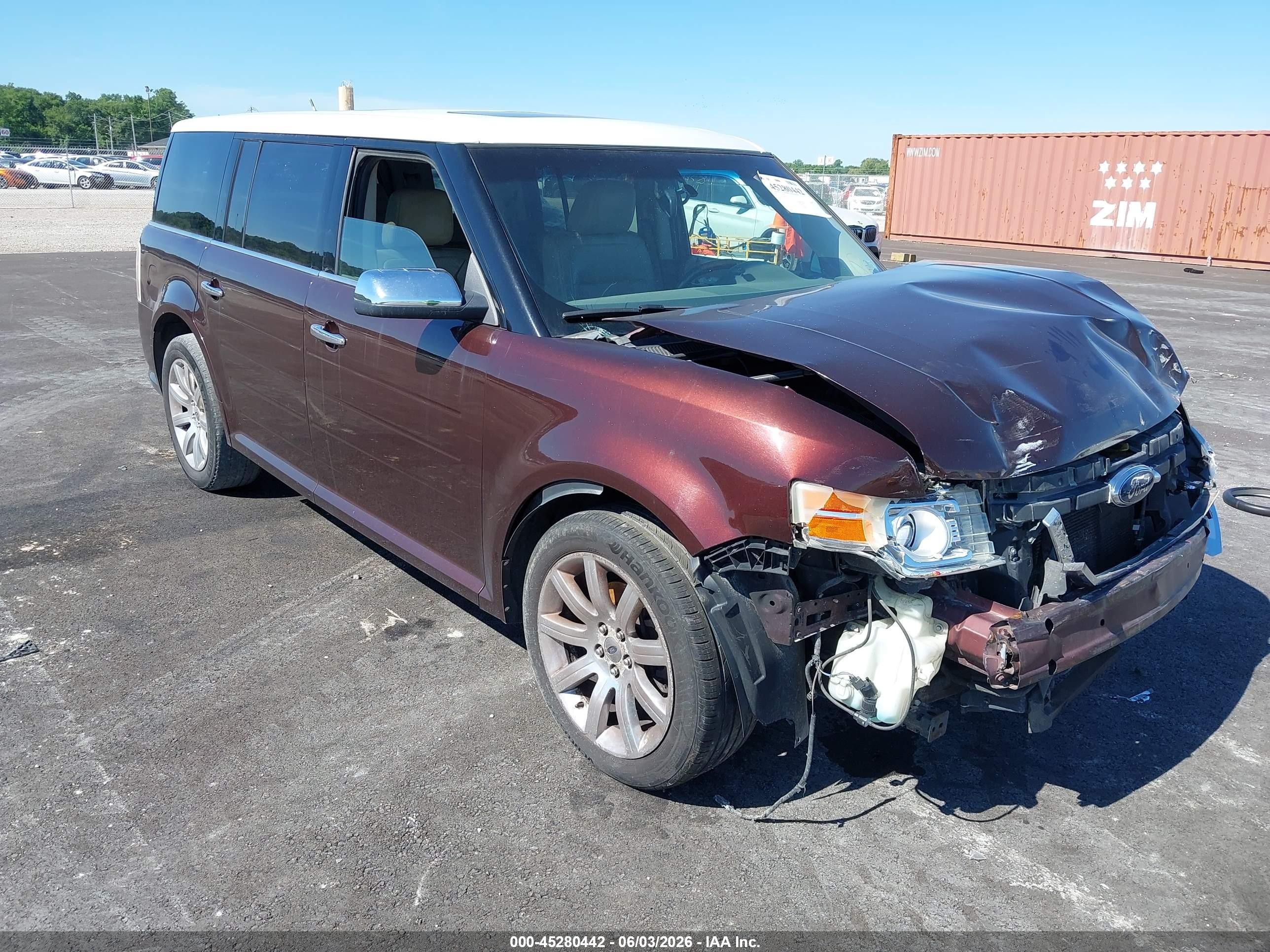 2009 Ford Flex Limited Maroon vin: 2FMDK53C89BA50506