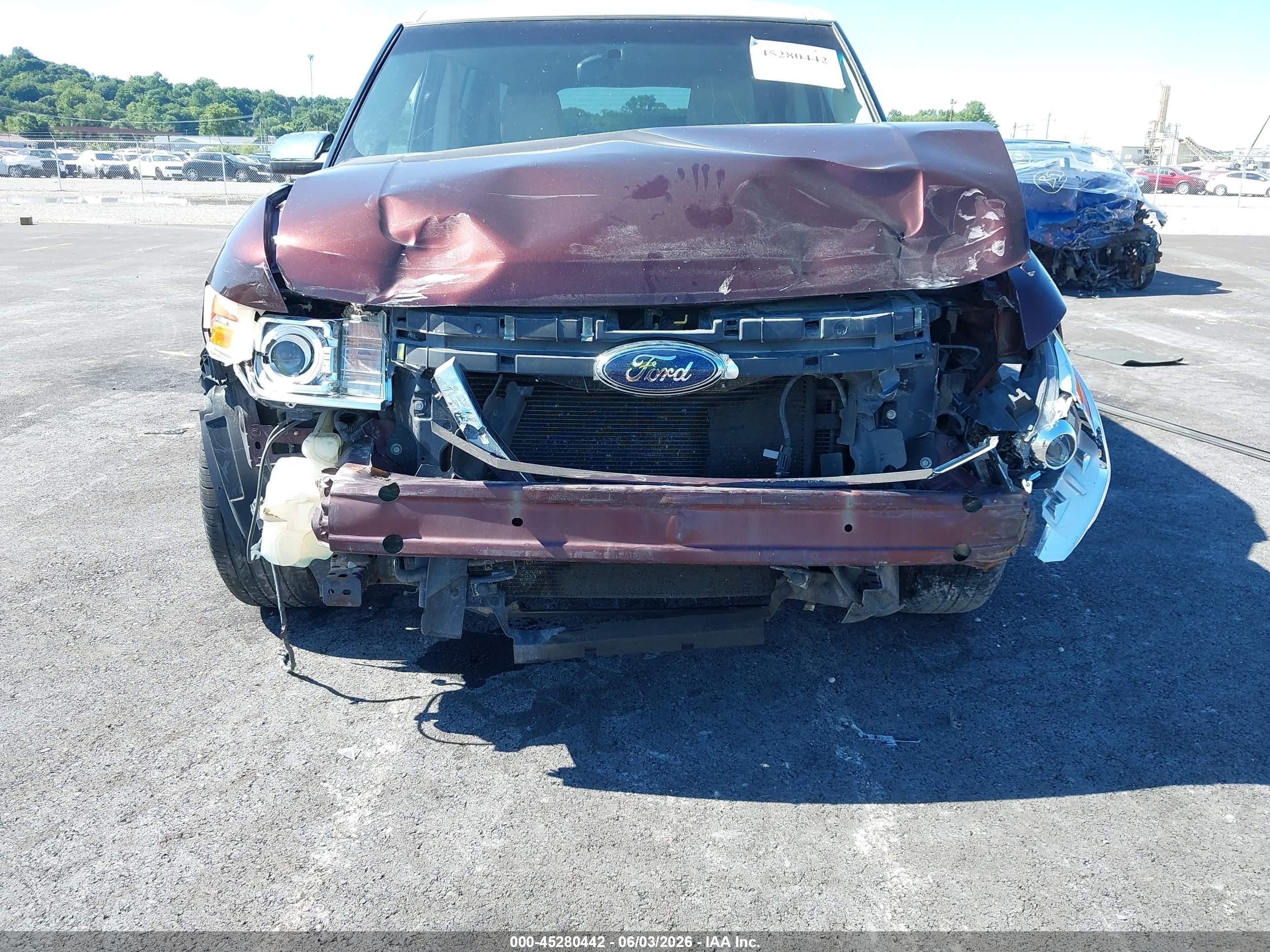 2009 Ford Flex Limited Maroon vin: 2FMDK53C89BA50506
