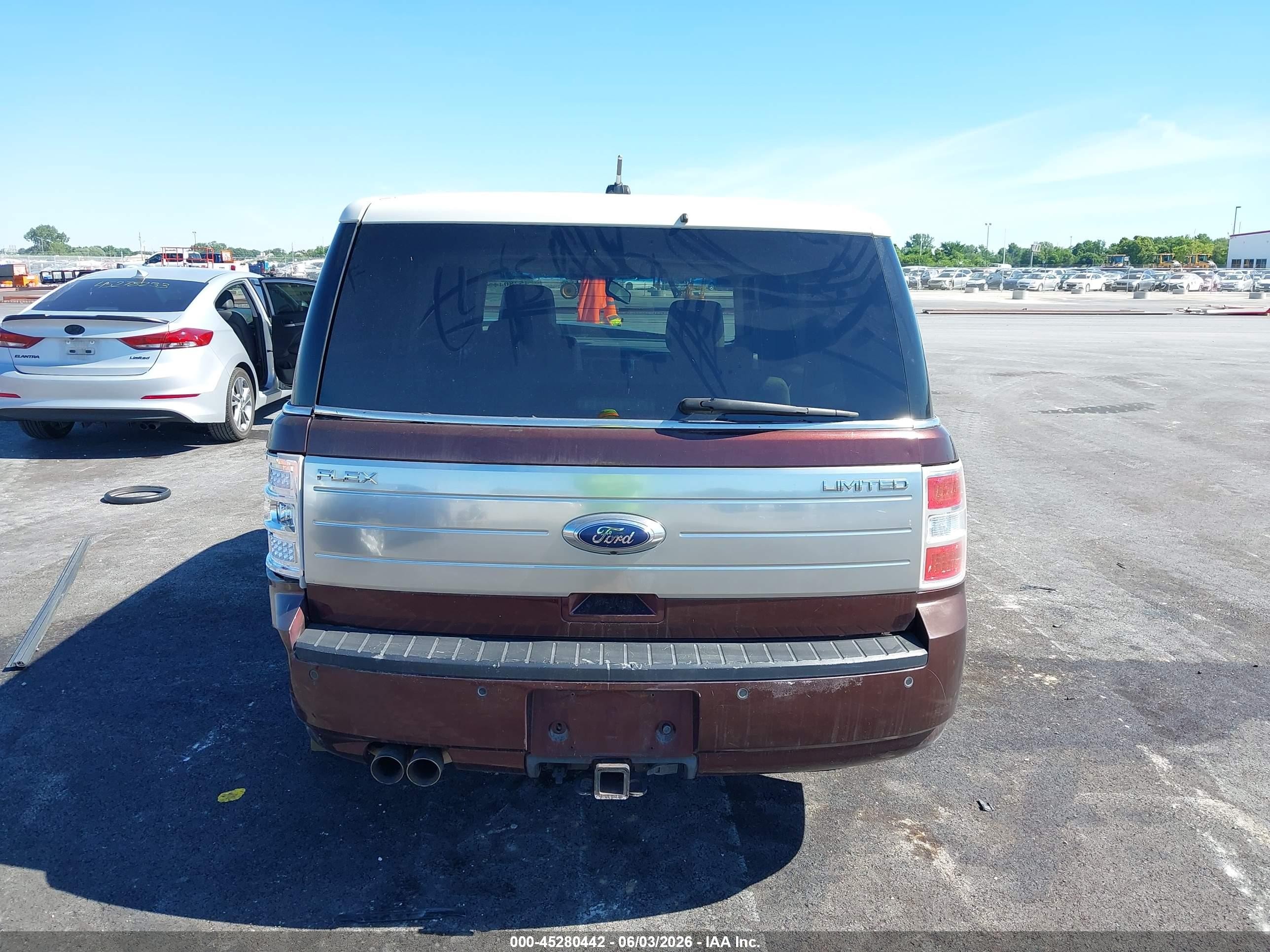 2009 Ford Flex Limited Maroon vin: 2FMDK53C89BA50506