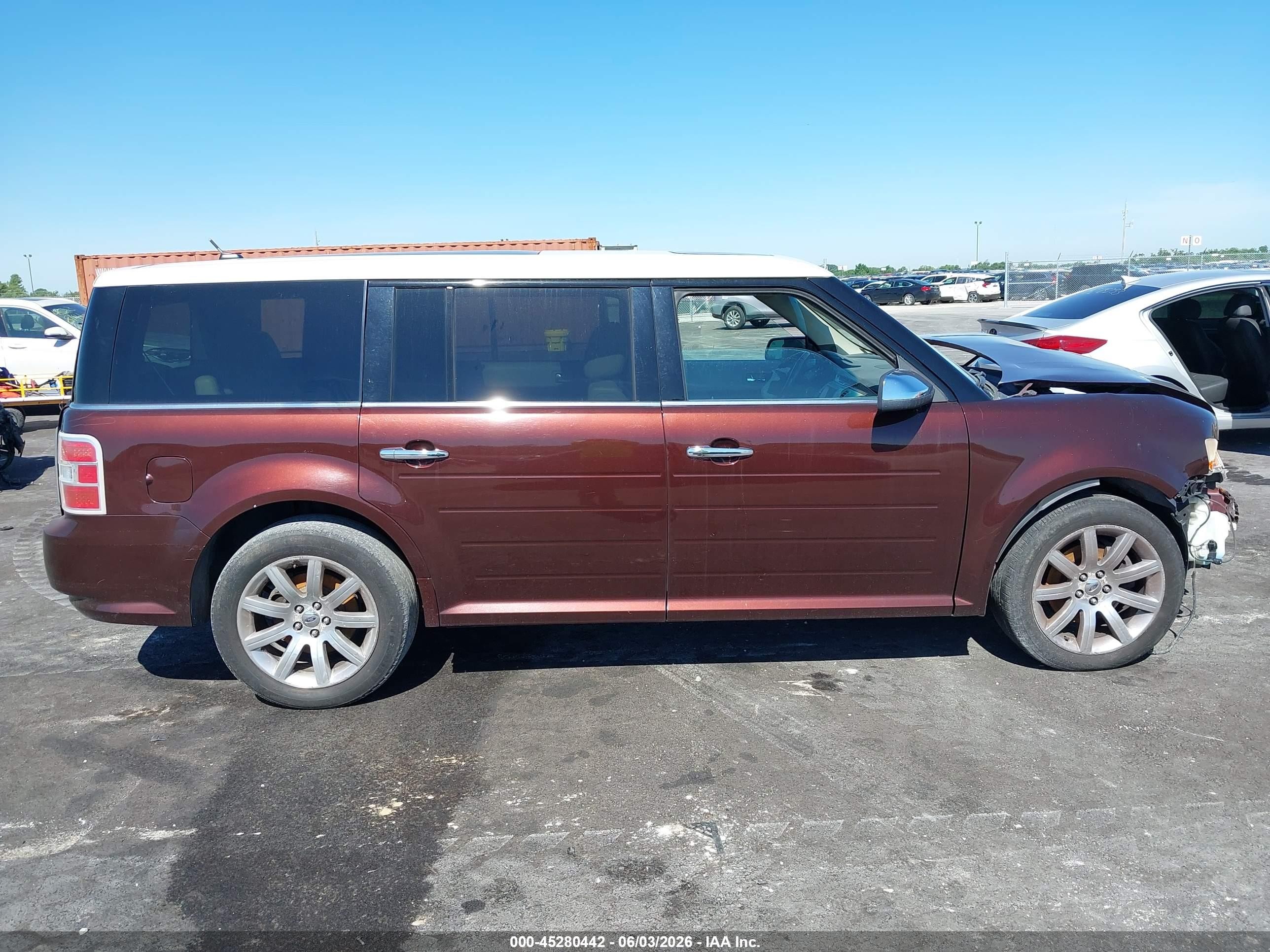 2009 Ford Flex Limited Maroon vin: 2FMDK53C89BA50506