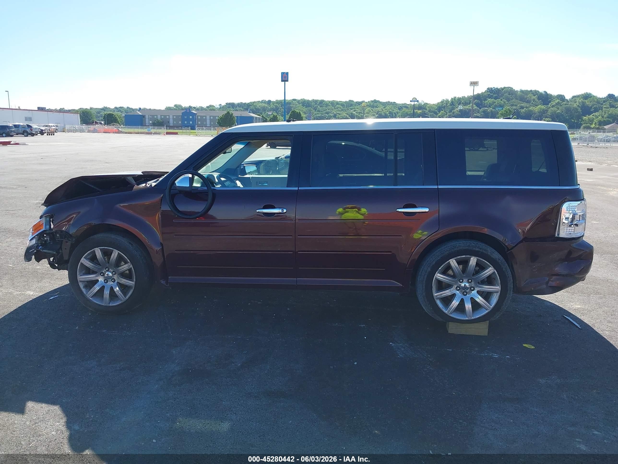 2009 Ford Flex Limited Maroon vin: 2FMDK53C89BA50506