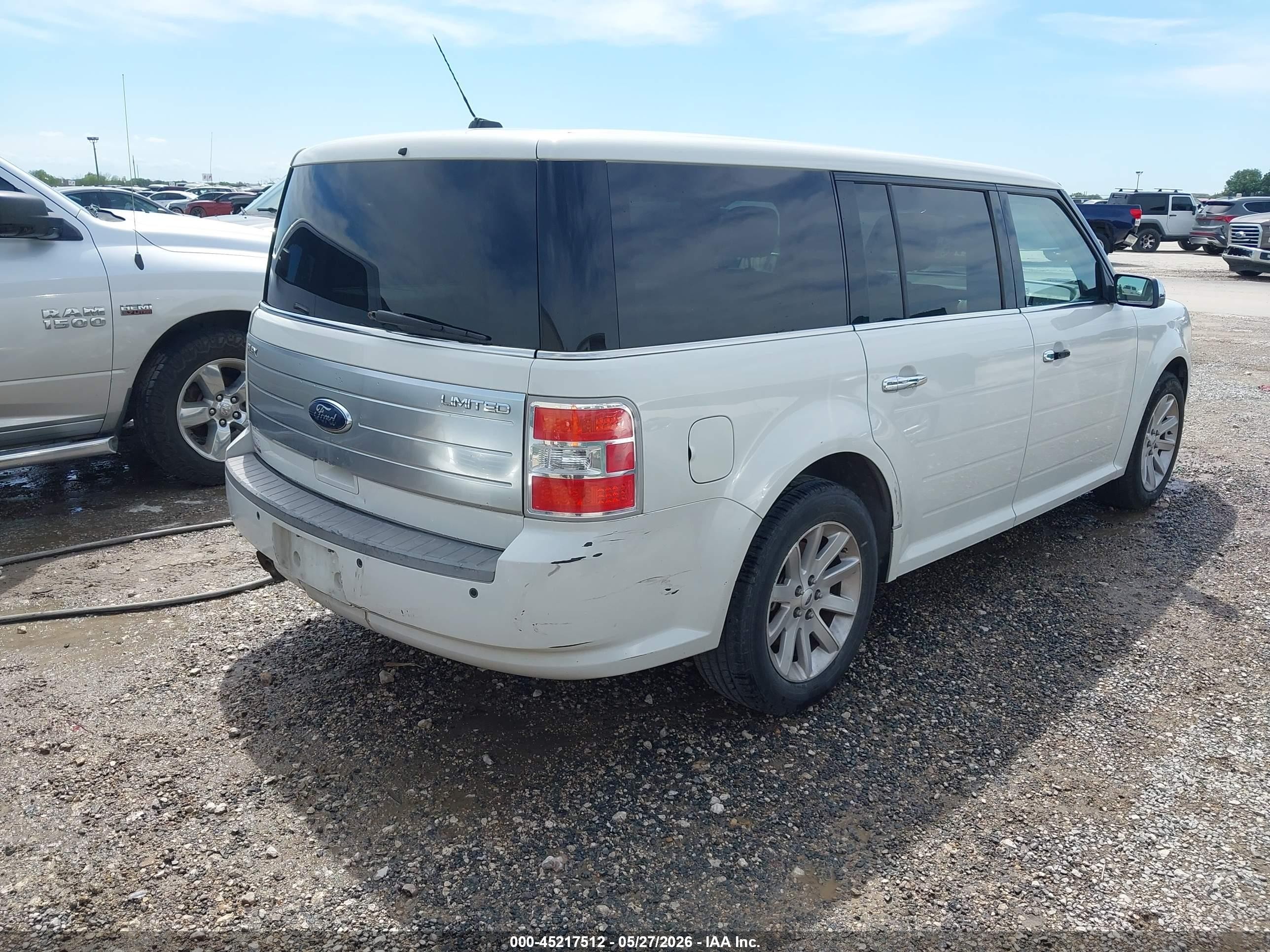 2009 Ford Flex Limited White vin: 2FMDK53C99BA14081