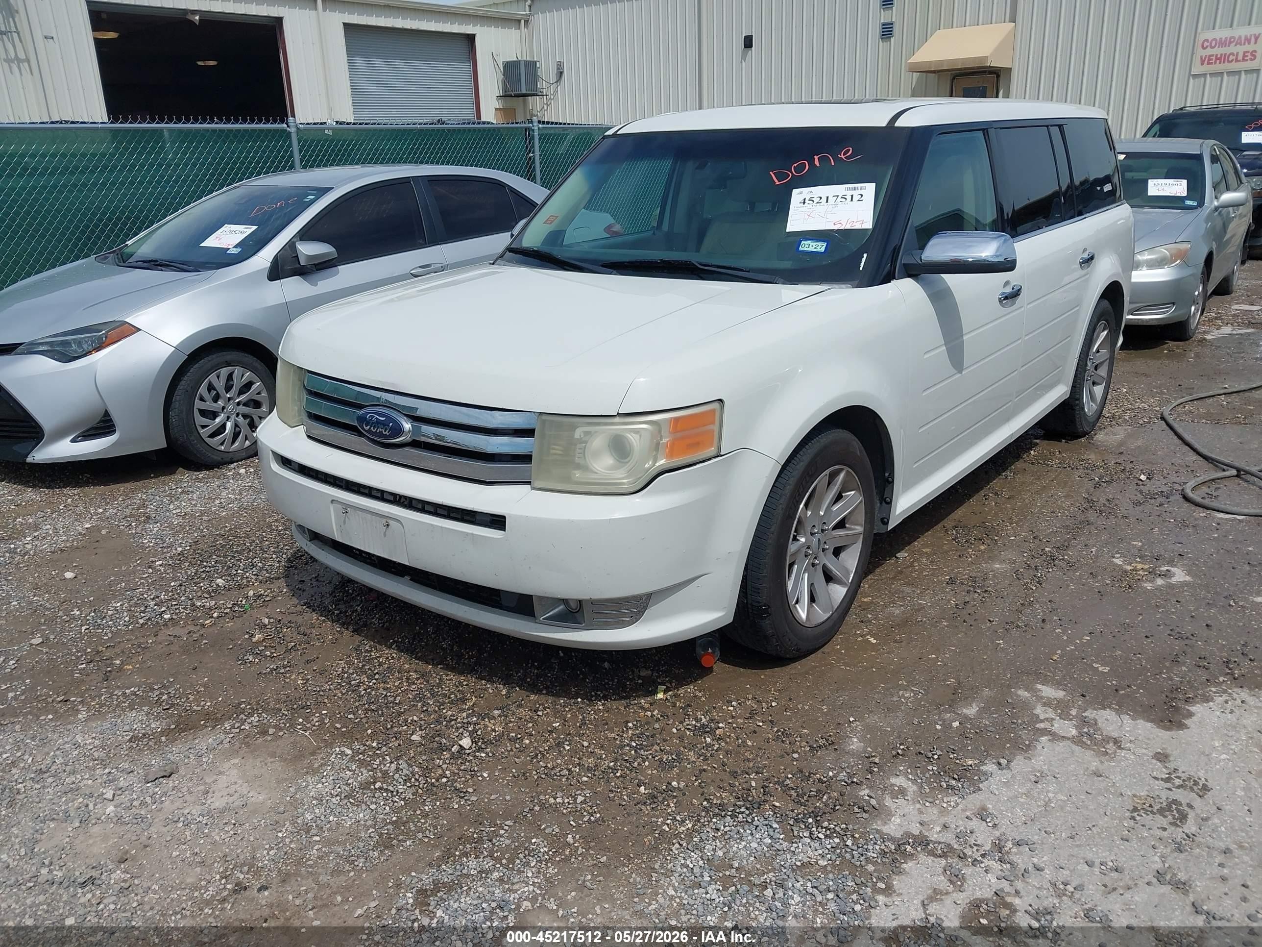 2009 Ford Flex Limited White vin: 2FMDK53C99BA14081