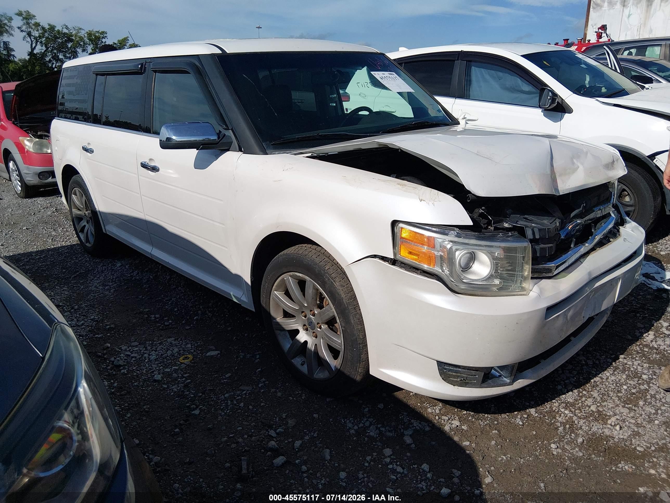 2009 Ford Flex Limited White vin: 2FMDK53CX9BA24179
