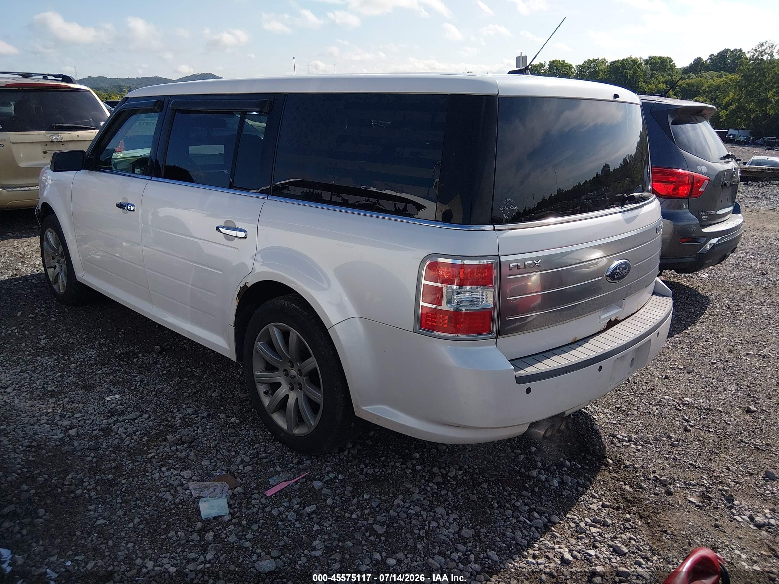 2009 Ford Flex Limited White vin: 2FMDK53CX9BA24179