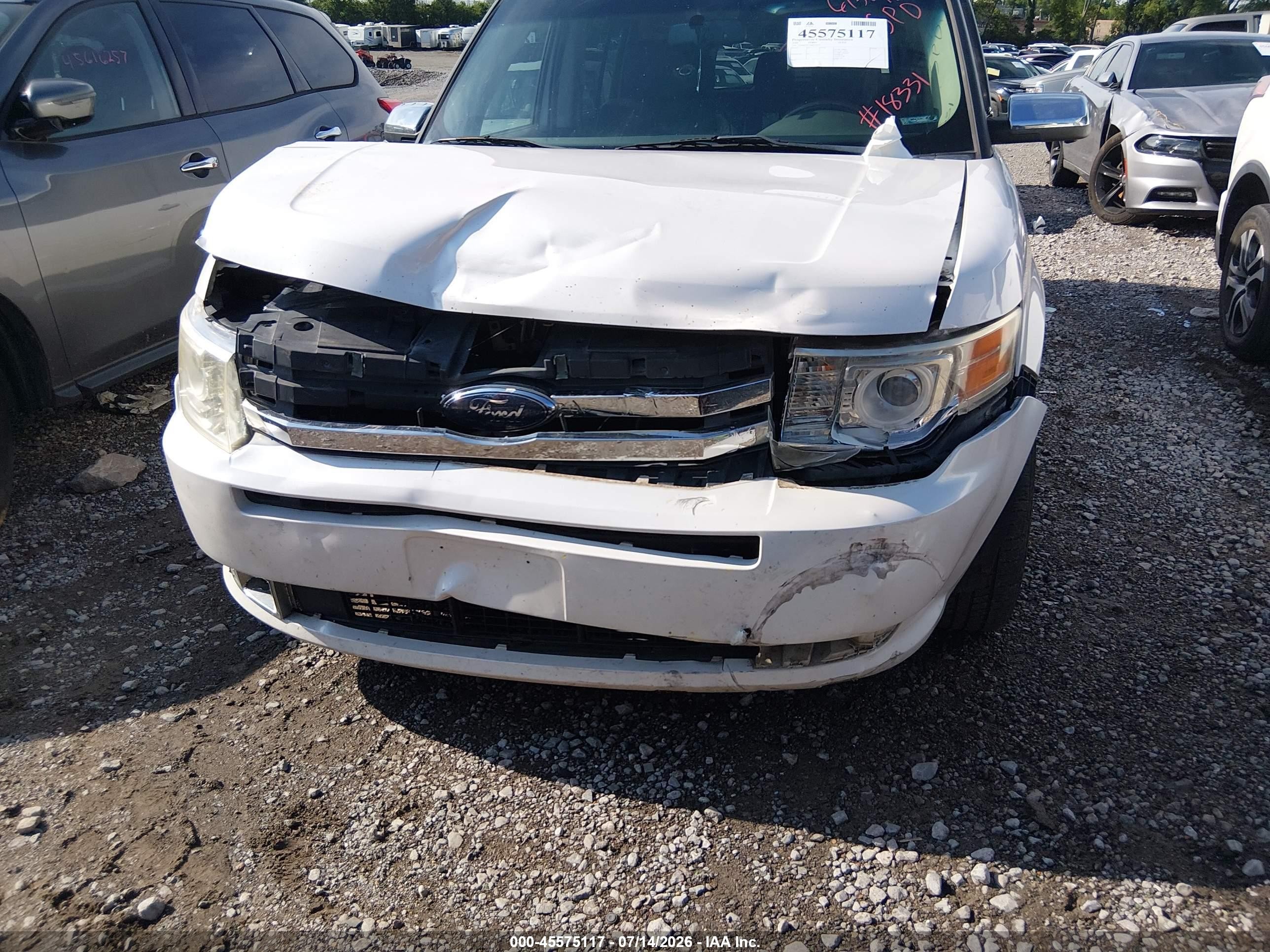 2009 Ford Flex Limited White vin: 2FMDK53CX9BA24179