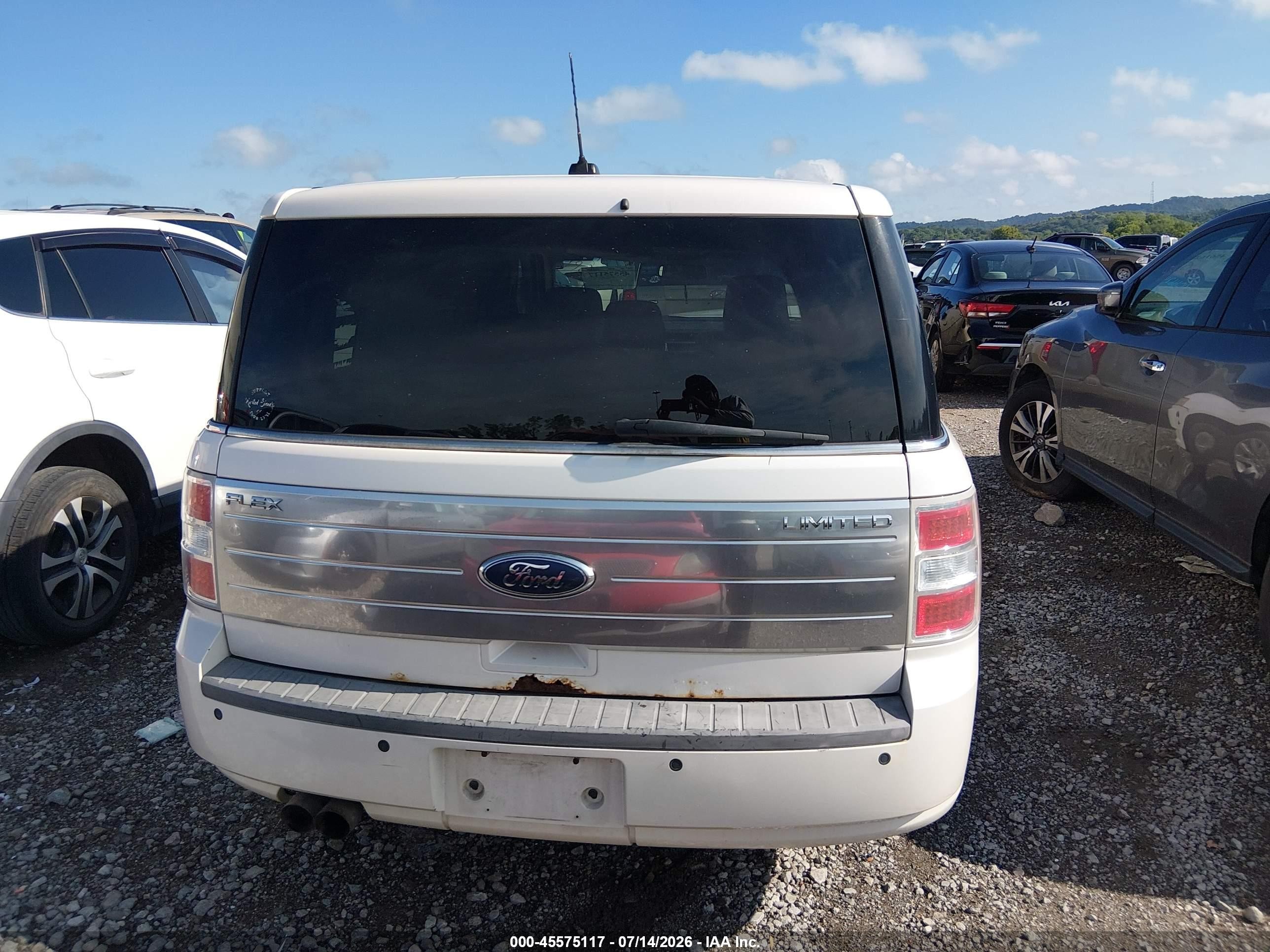 2009 Ford Flex Limited White vin: 2FMDK53CX9BA24179