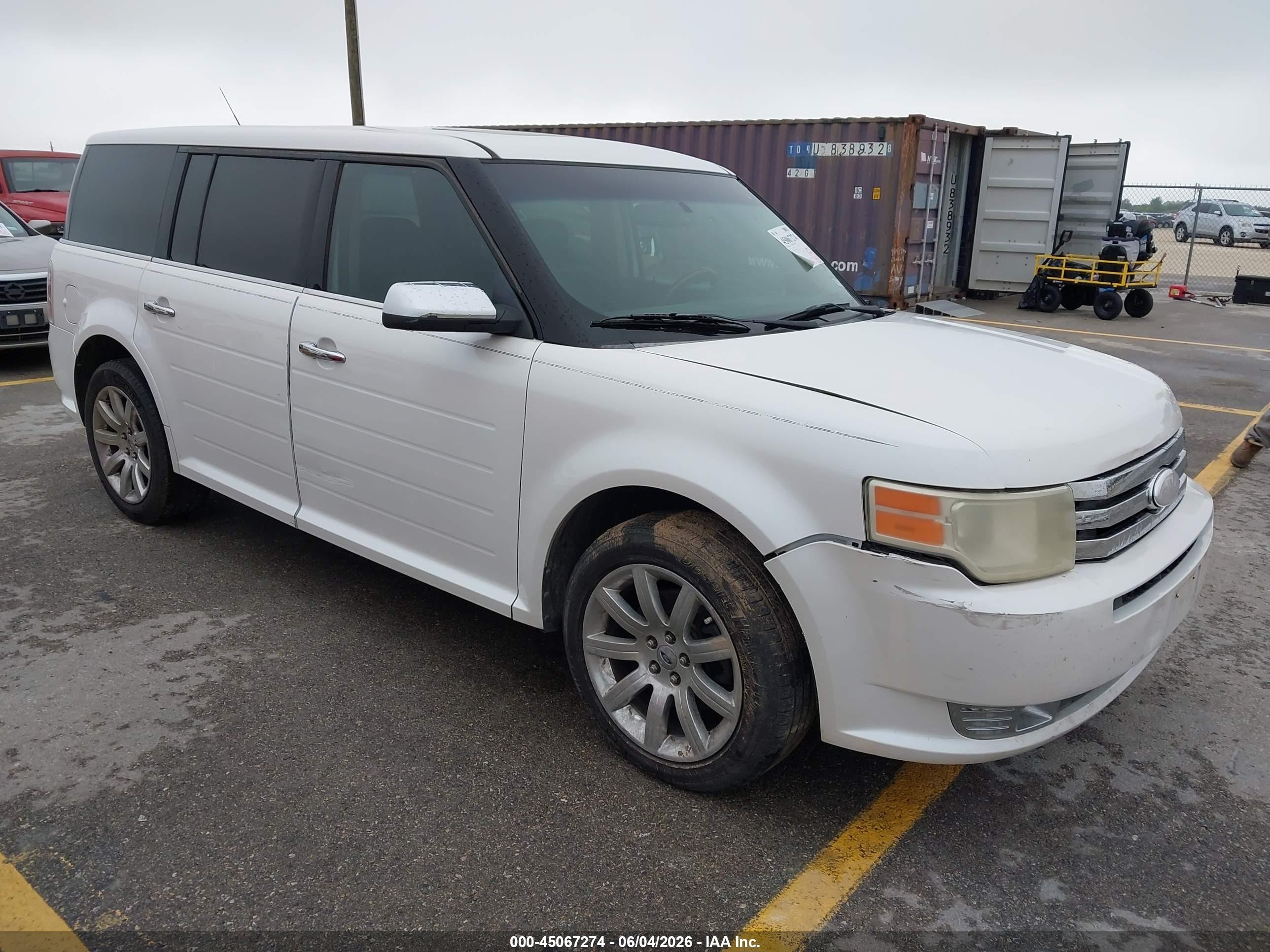 2009 Ford Flex Limited White vin: 2FMDK53CX9BA68571