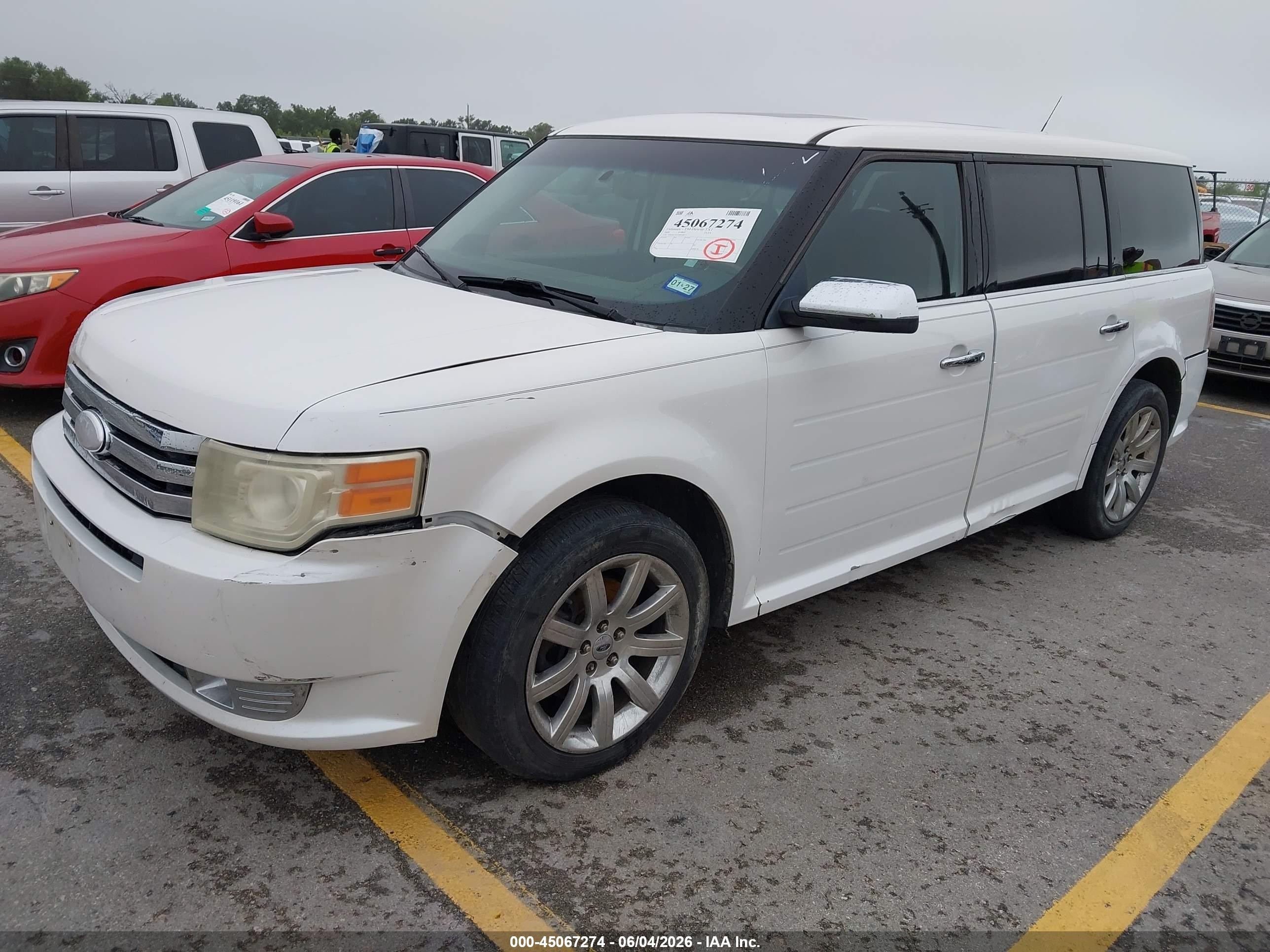 2009 Ford Flex Limited White vin: 2FMDK53CX9BA68571