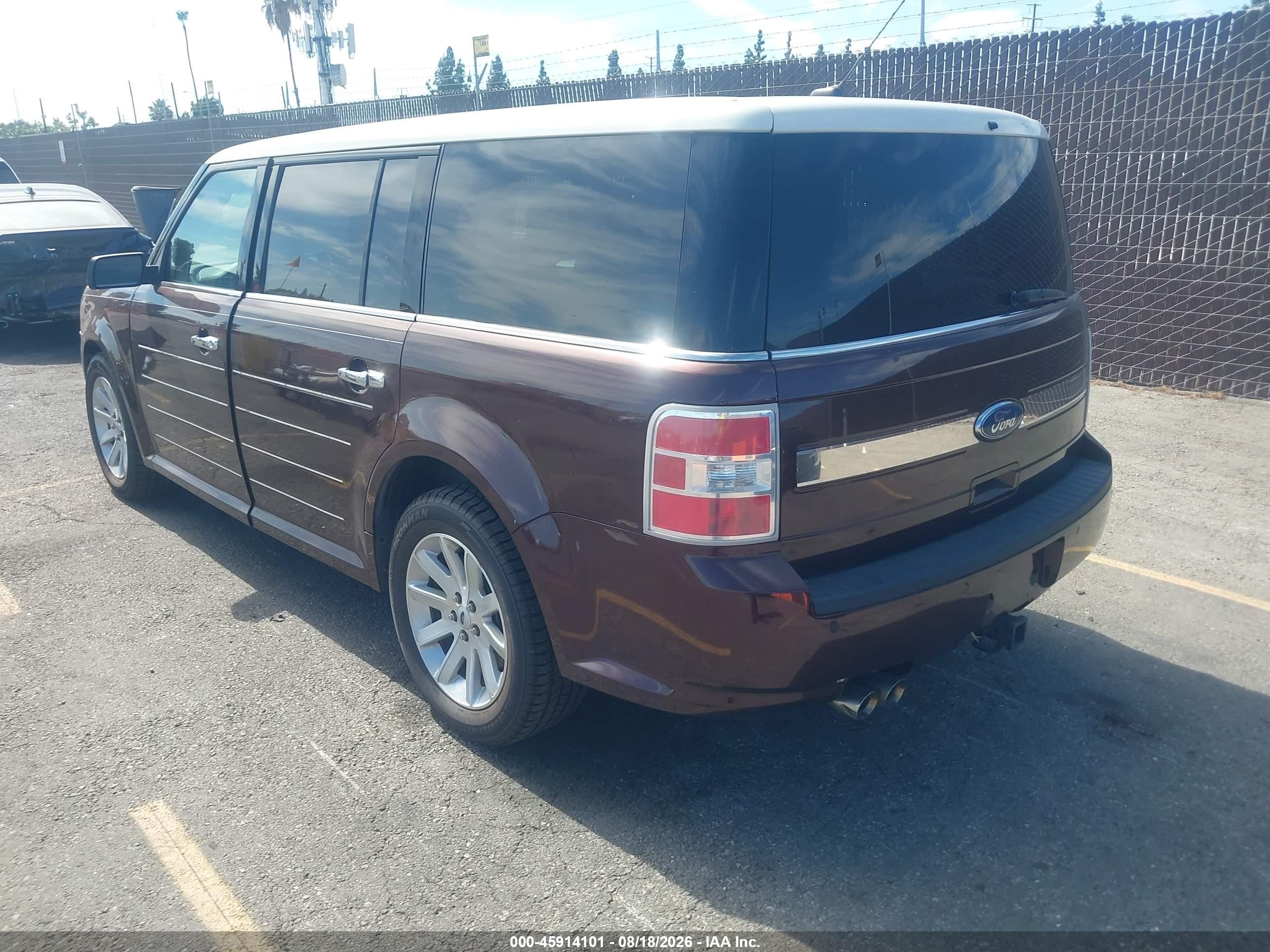 2009 Ford Flex Sel Maroon vin: 2FMEK62C09BA06964