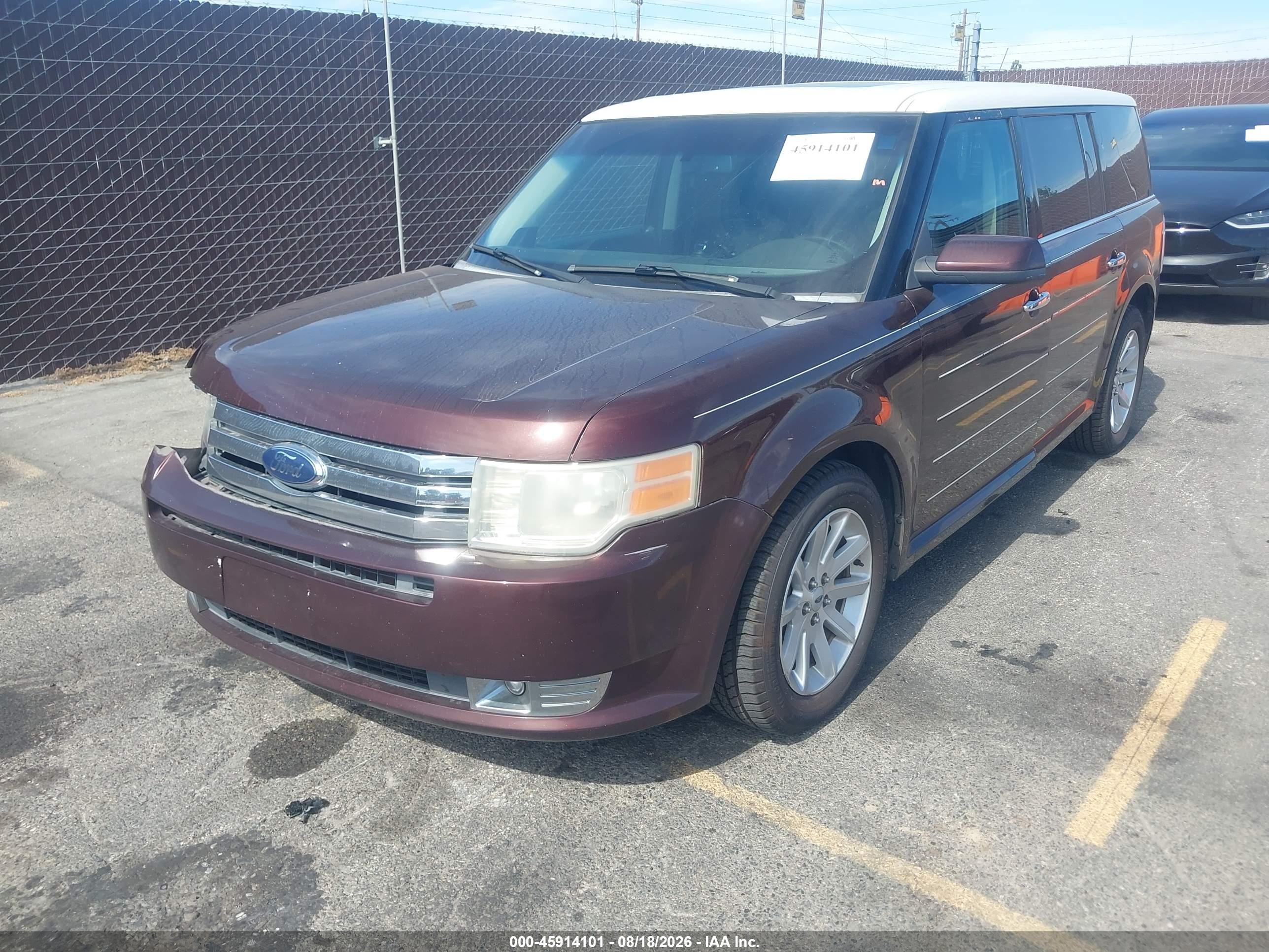 2009 Ford Flex Sel Maroon vin: 2FMEK62C09BA06964