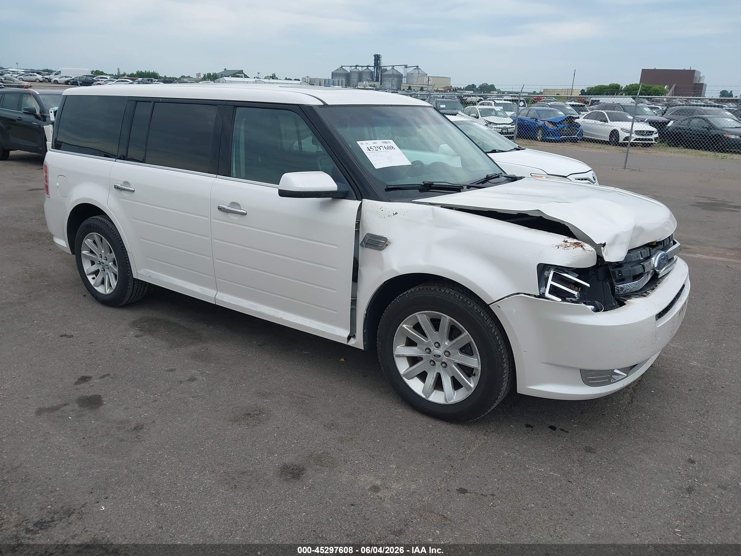 2009 Ford Flex Sel White vin: 2FMEK62C09BA37762
