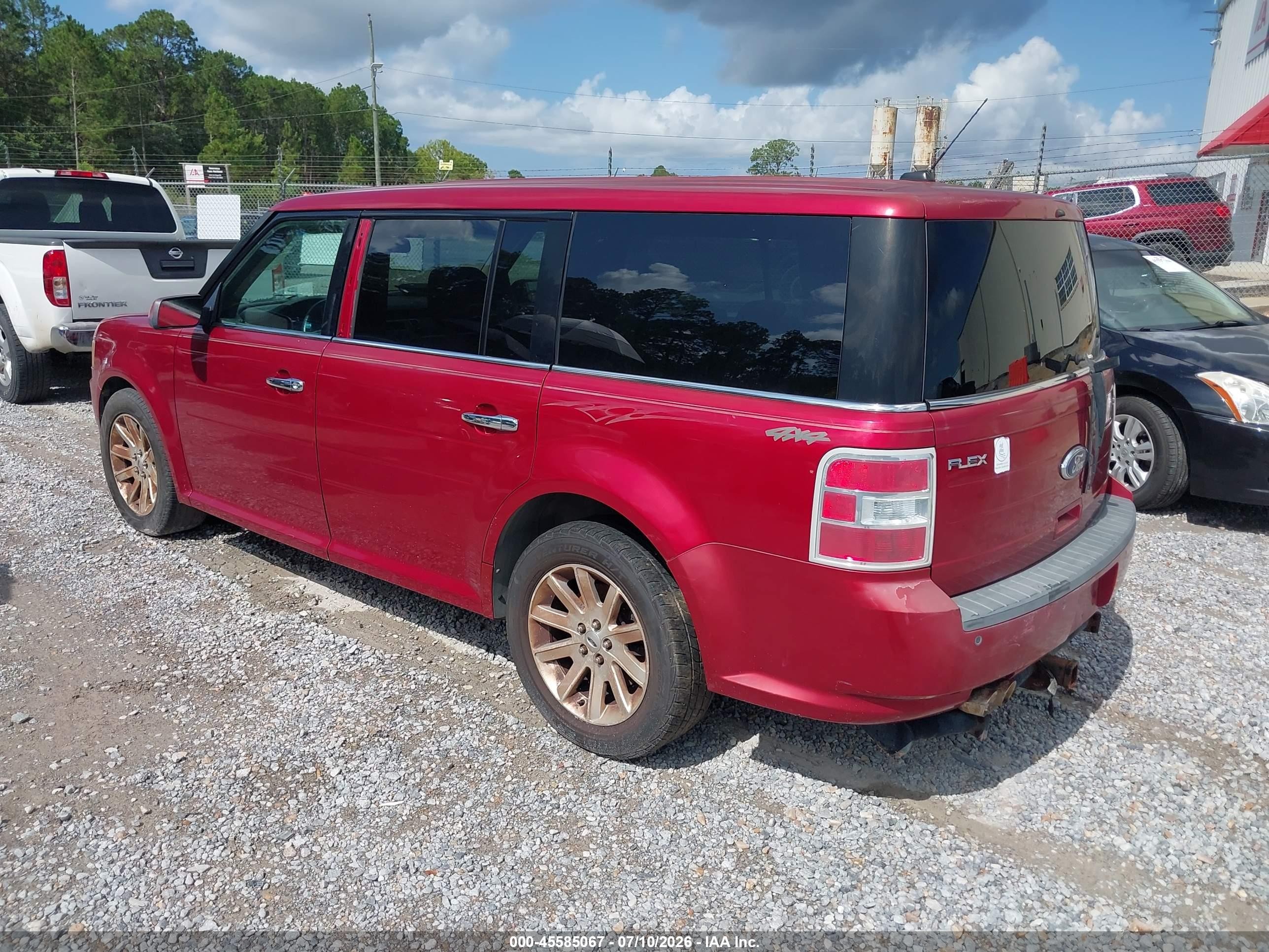 2009 Ford Flex Sel Red vin: 2FMEK62C39BA80220