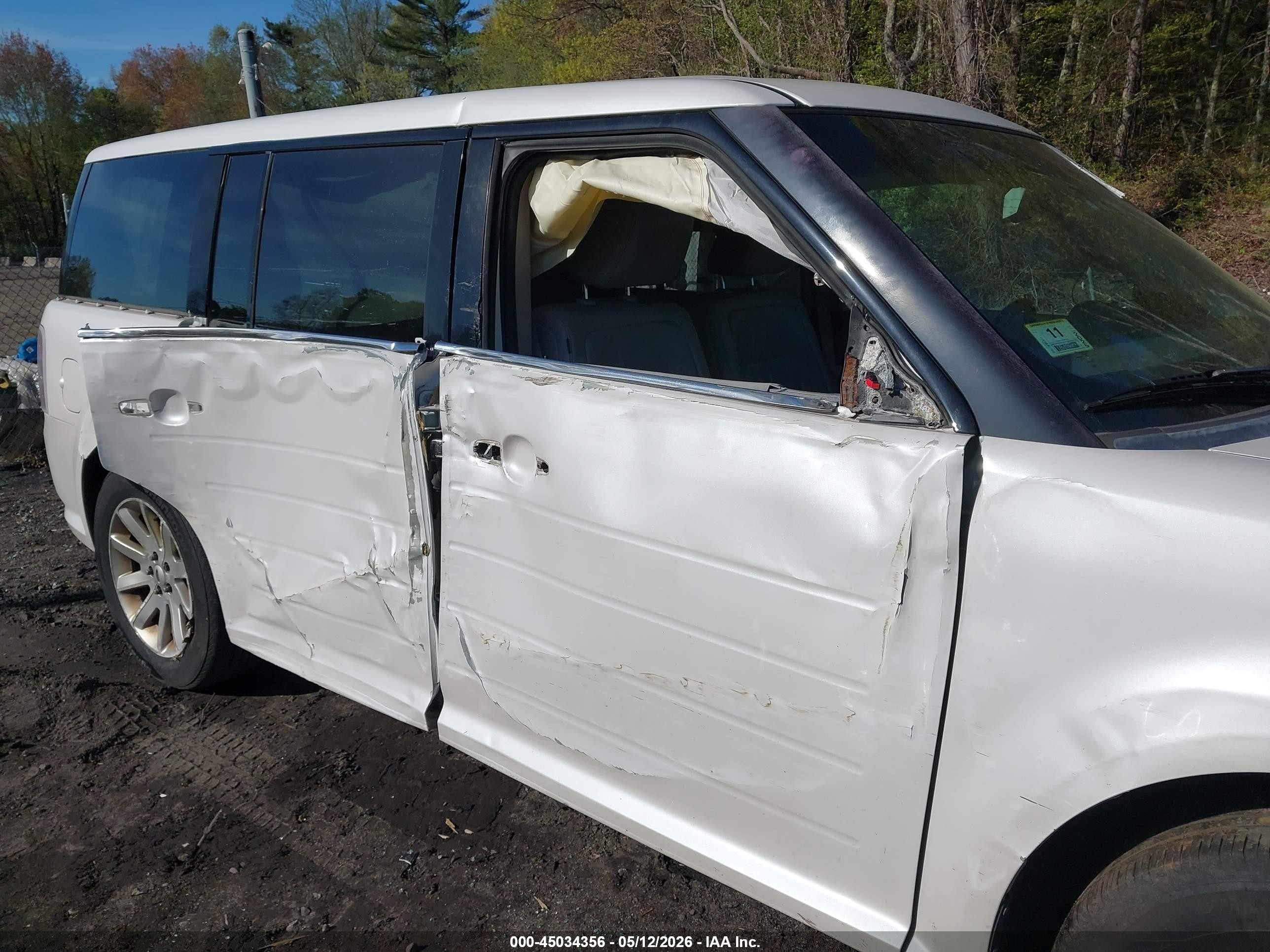 2009 Ford Flex Sel White vin: 2FMEK62C59BB02380