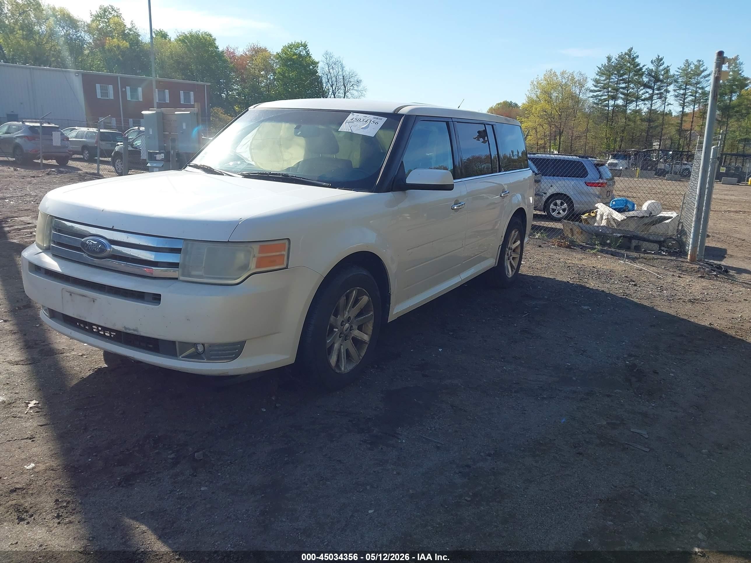 2009 Ford Flex Sel White vin: 2FMEK62C59BB02380