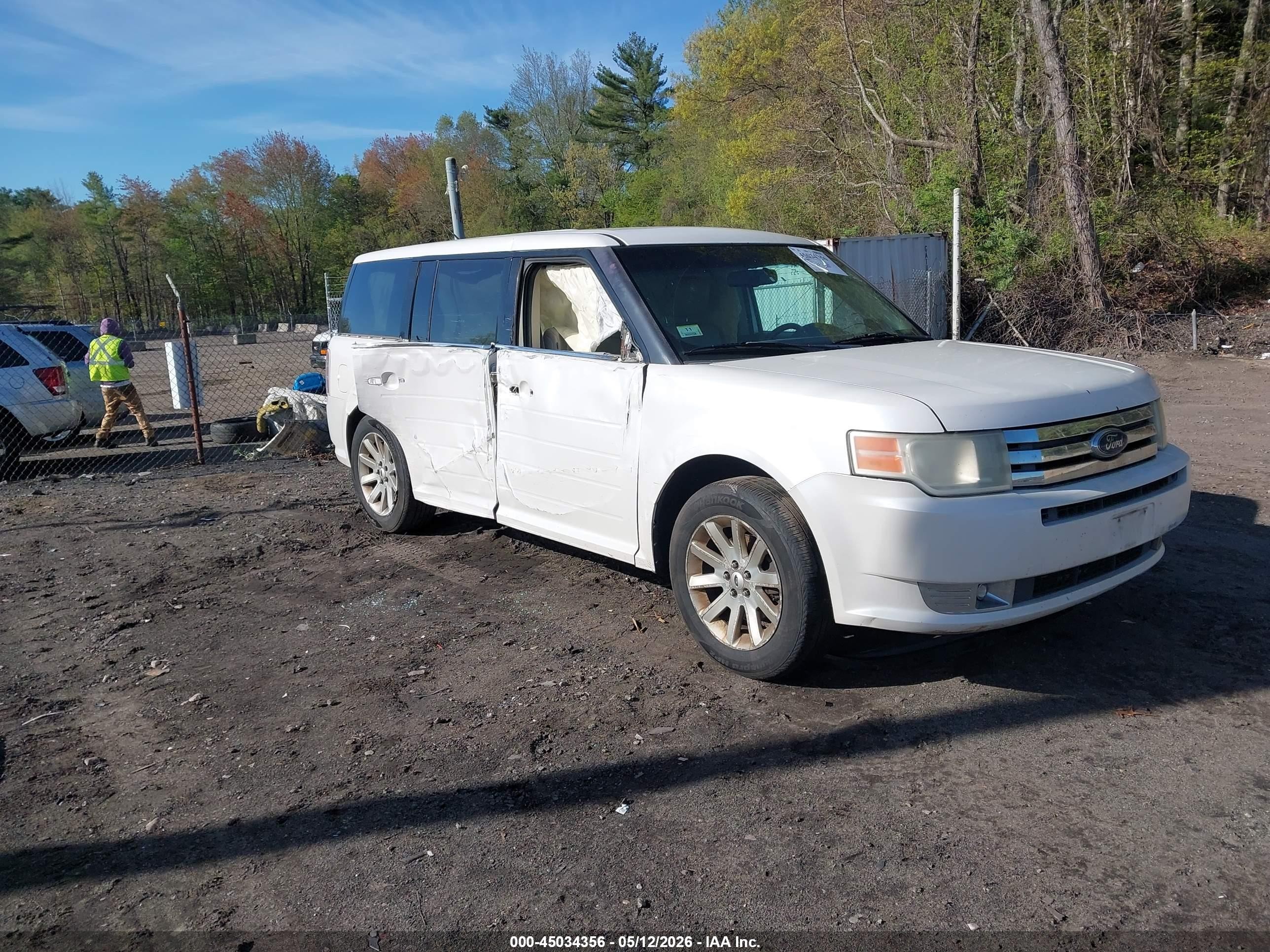 2009 Ford Flex Sel White vin: 2FMEK62C59BB02380