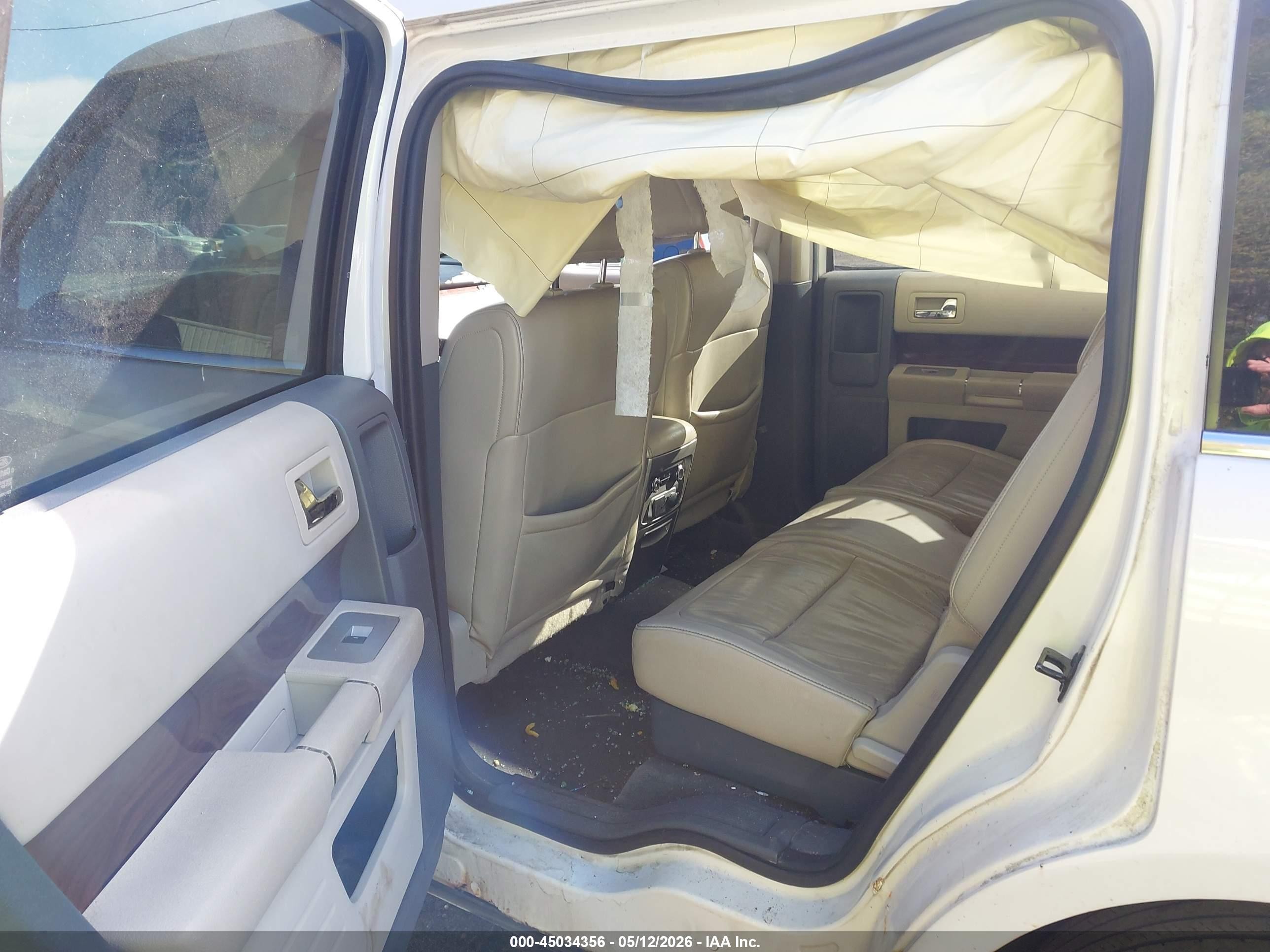 2009 Ford Flex Sel White vin: 2FMEK62C59BB02380