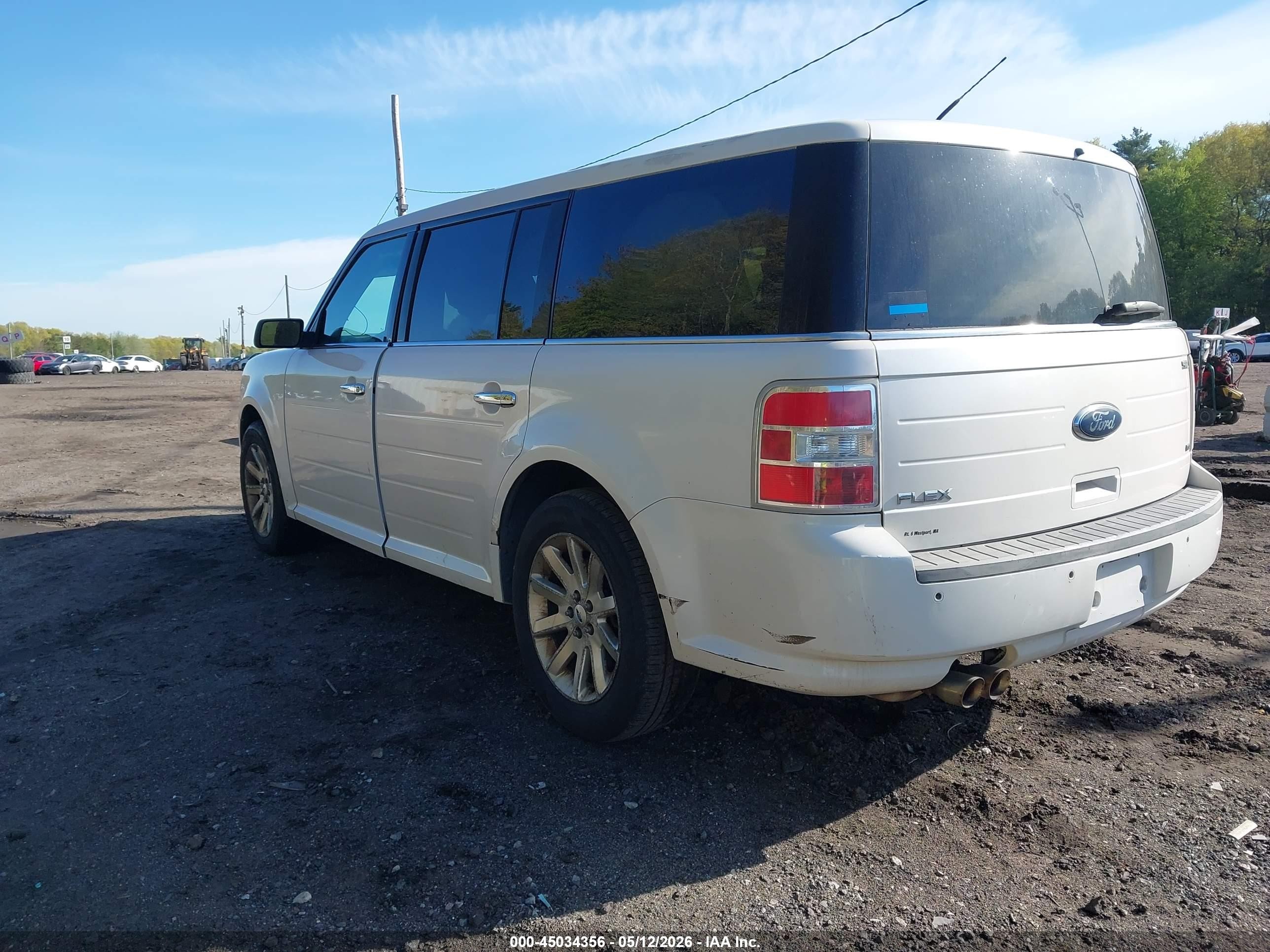 2009 Ford Flex Sel White vin: 2FMEK62C59BB02380
