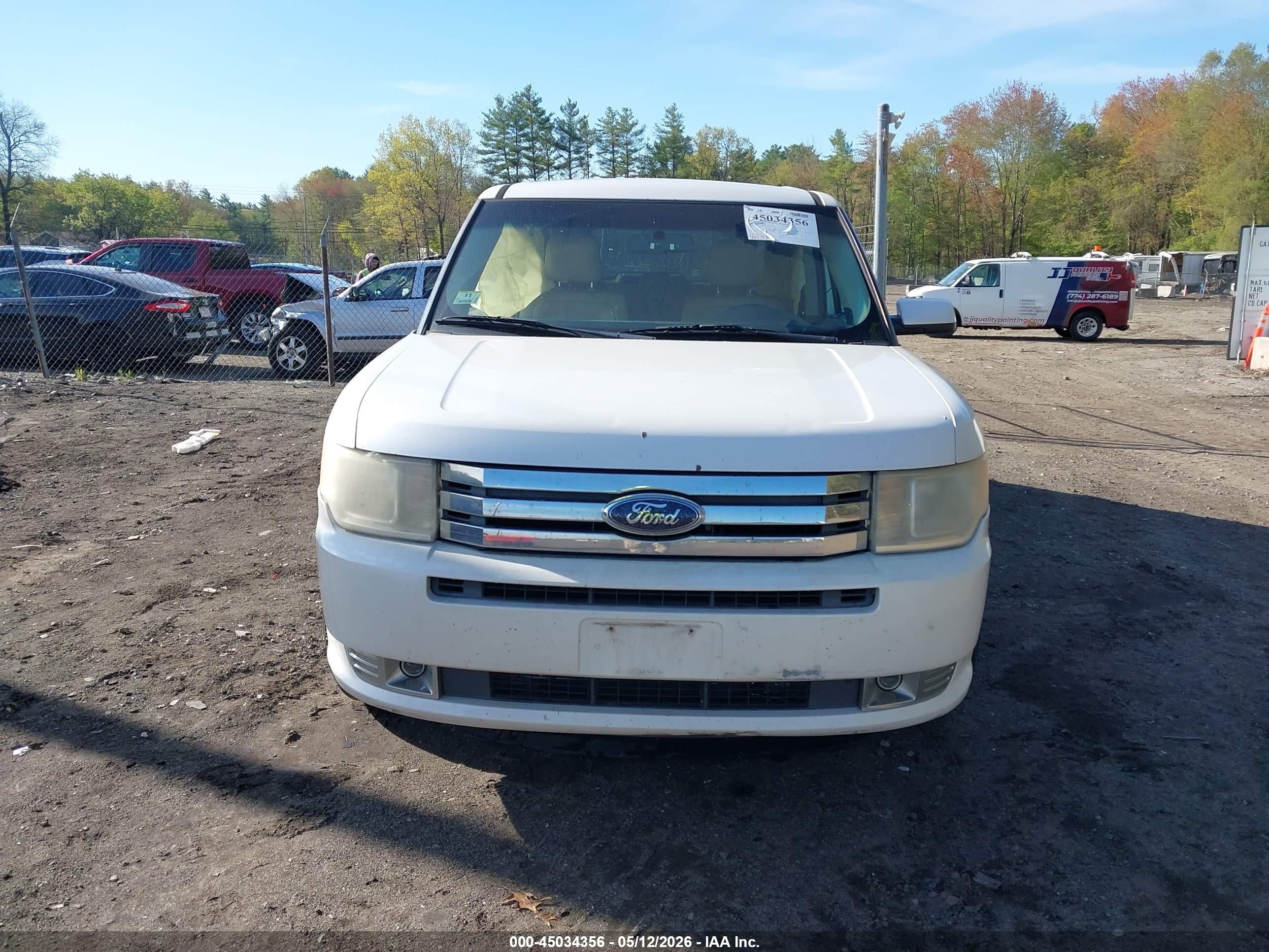 2009 Ford Flex Sel White vin: 2FMEK62C59BB02380