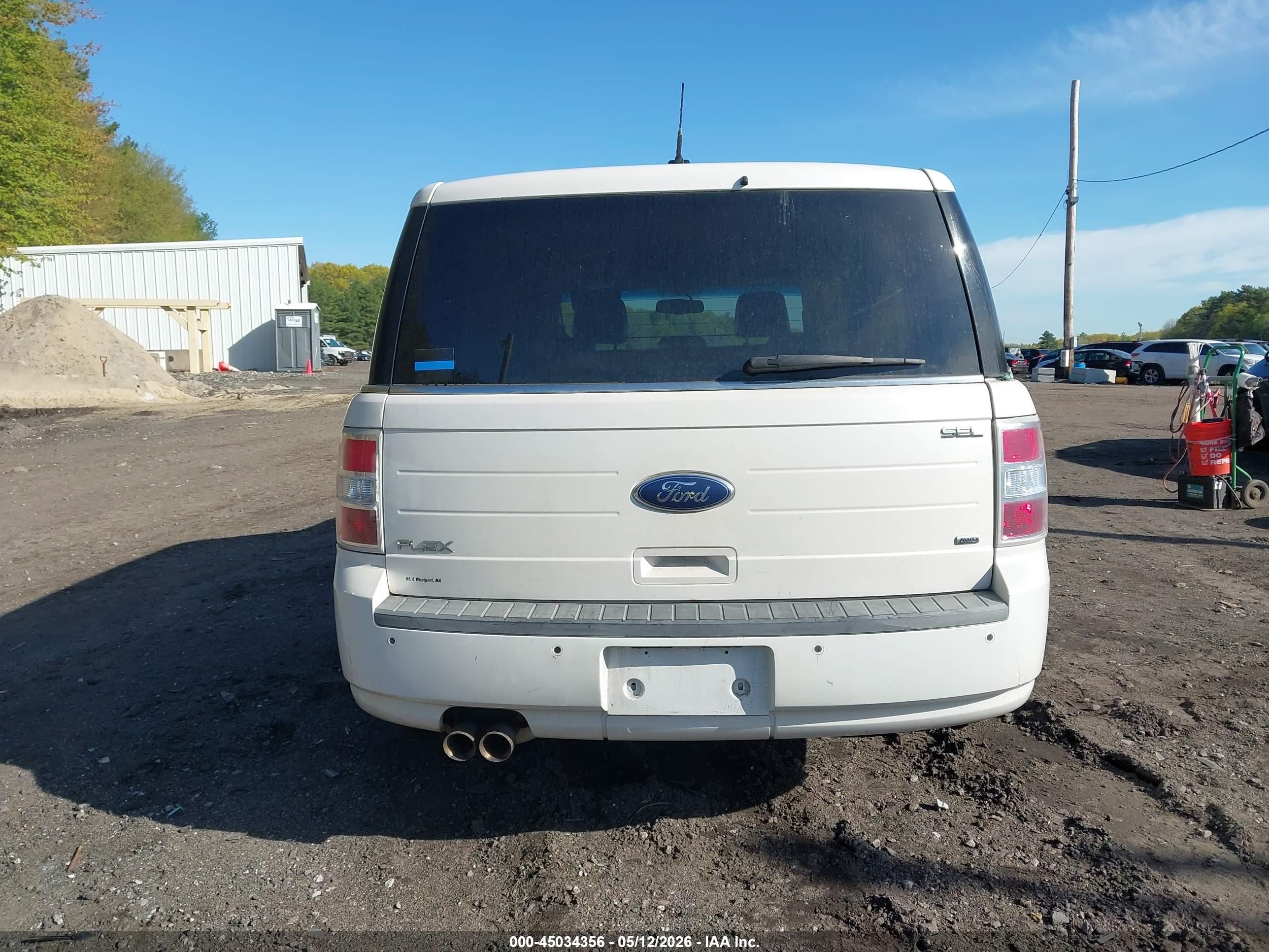 2009 Ford Flex Sel White vin: 2FMEK62C59BB02380