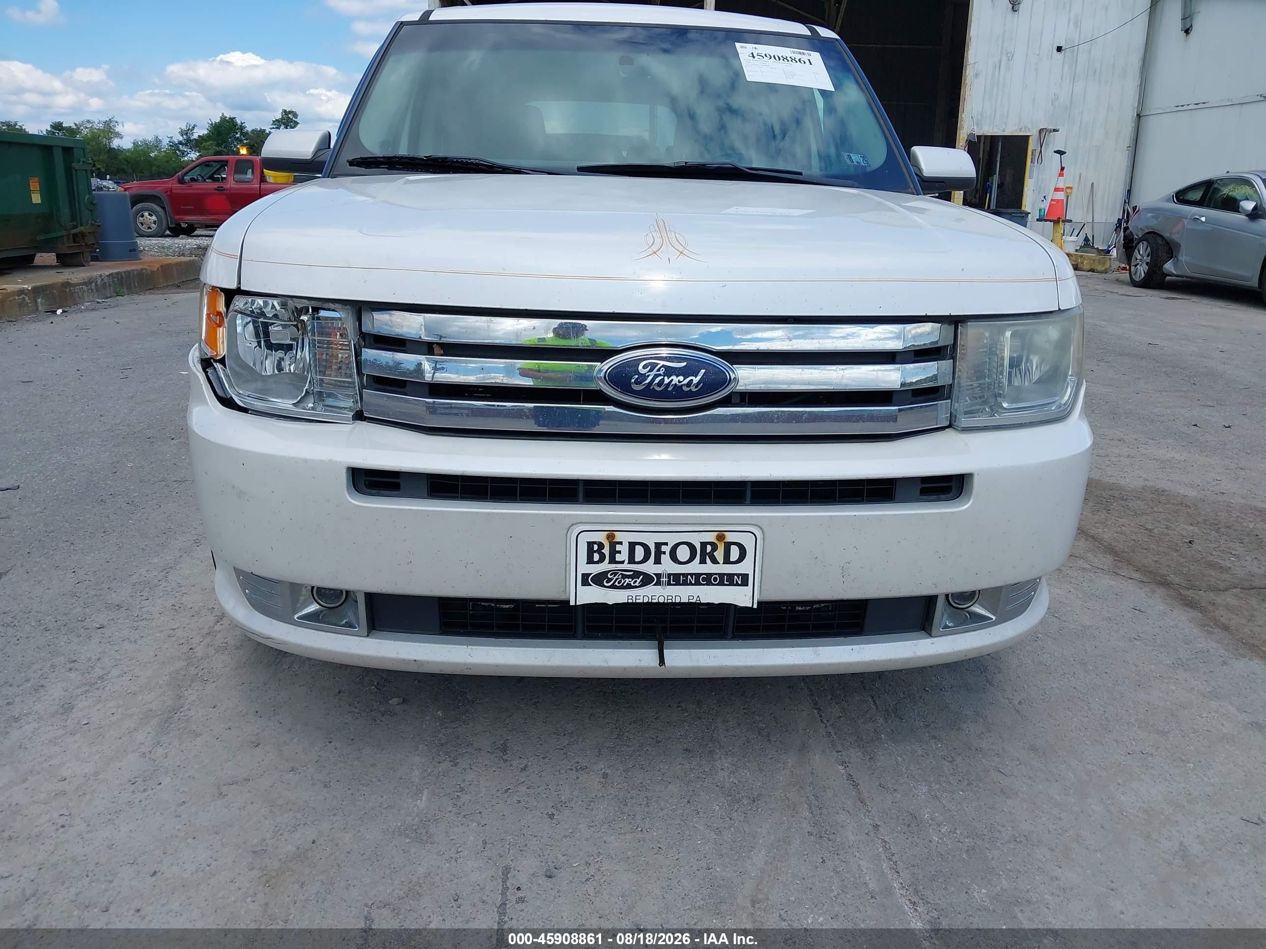 2009 Ford Flex Sel White vin: 2FMEK62C79BB08908