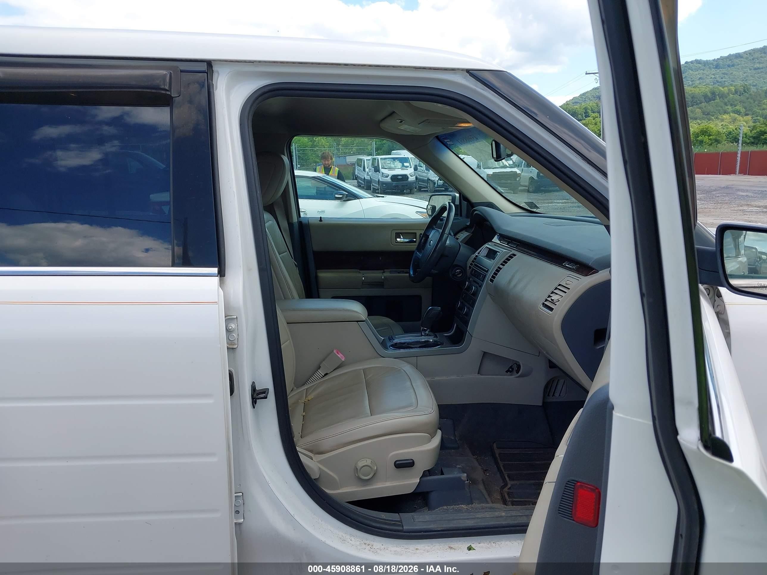 2009 Ford Flex Sel White vin: 2FMEK62C79BB08908