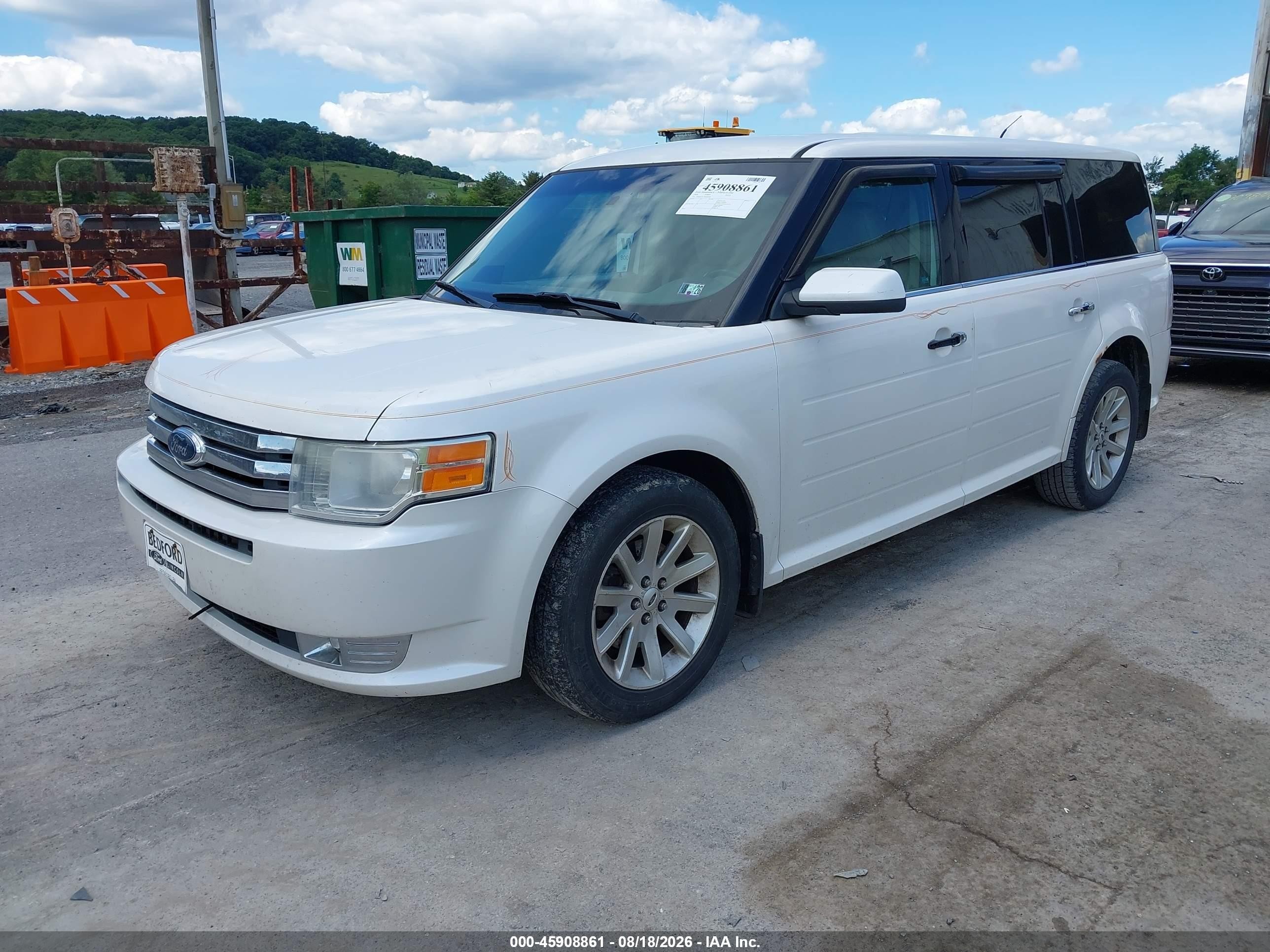 2009 Ford Flex Sel White vin: 2FMEK62C79BB08908